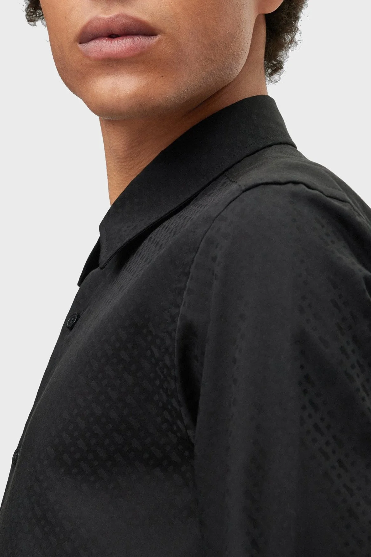 Boss Desenli % 100 Pamuk Slim Fit Erkek Gömlek 50483697 001 SİYAH - 3