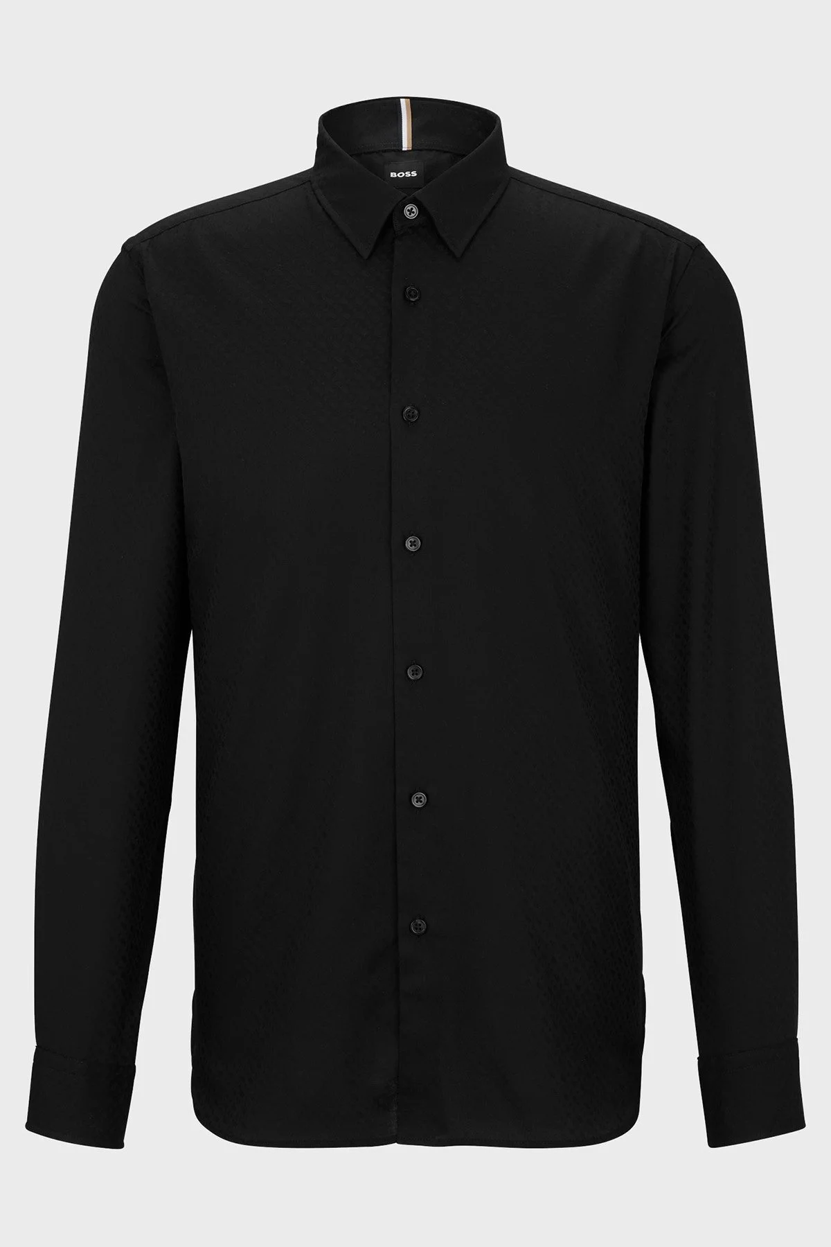 Boss Desenli % 100 Pamuk Slim Fit Erkek Gömlek 50483697 001 SİYAH - 5