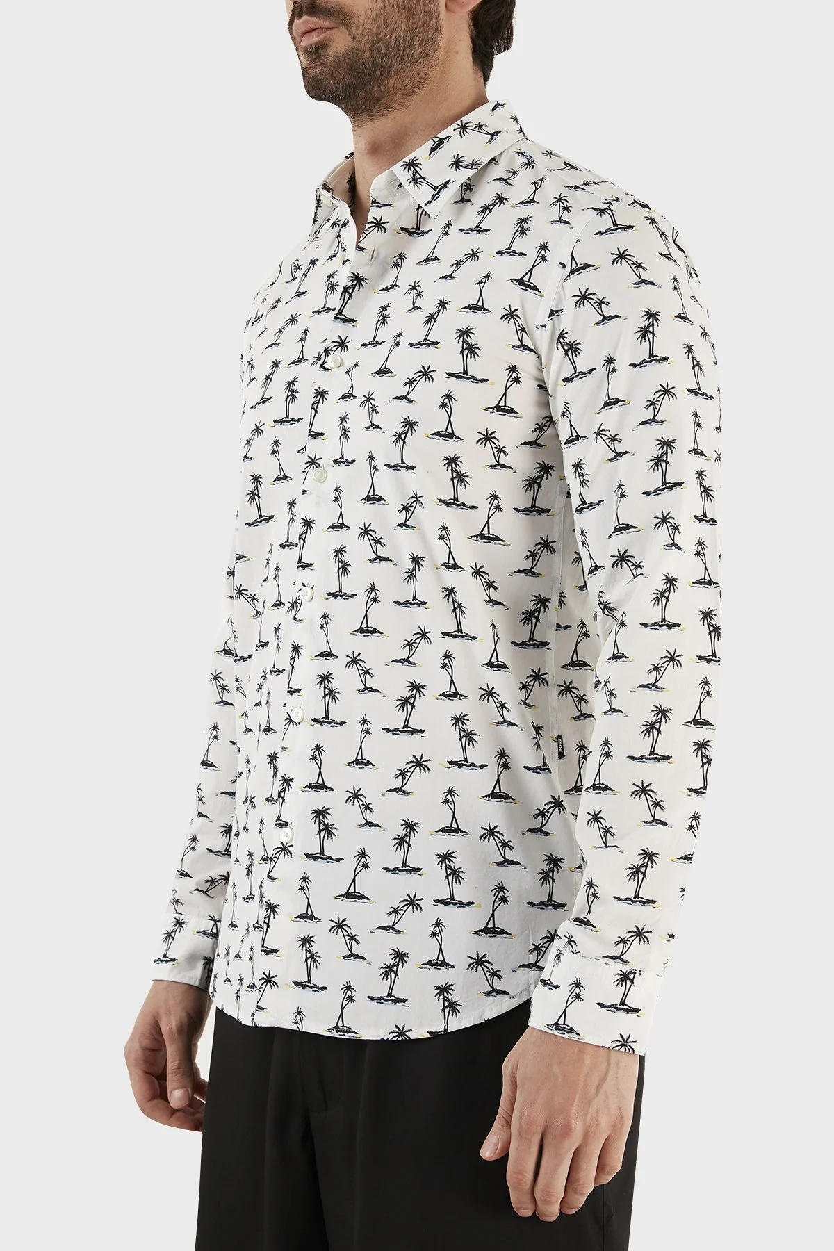 Boss Desenli % 100 Pamuk Slim Fit Erkek Gömlek 50488041 492 EKRU - 2