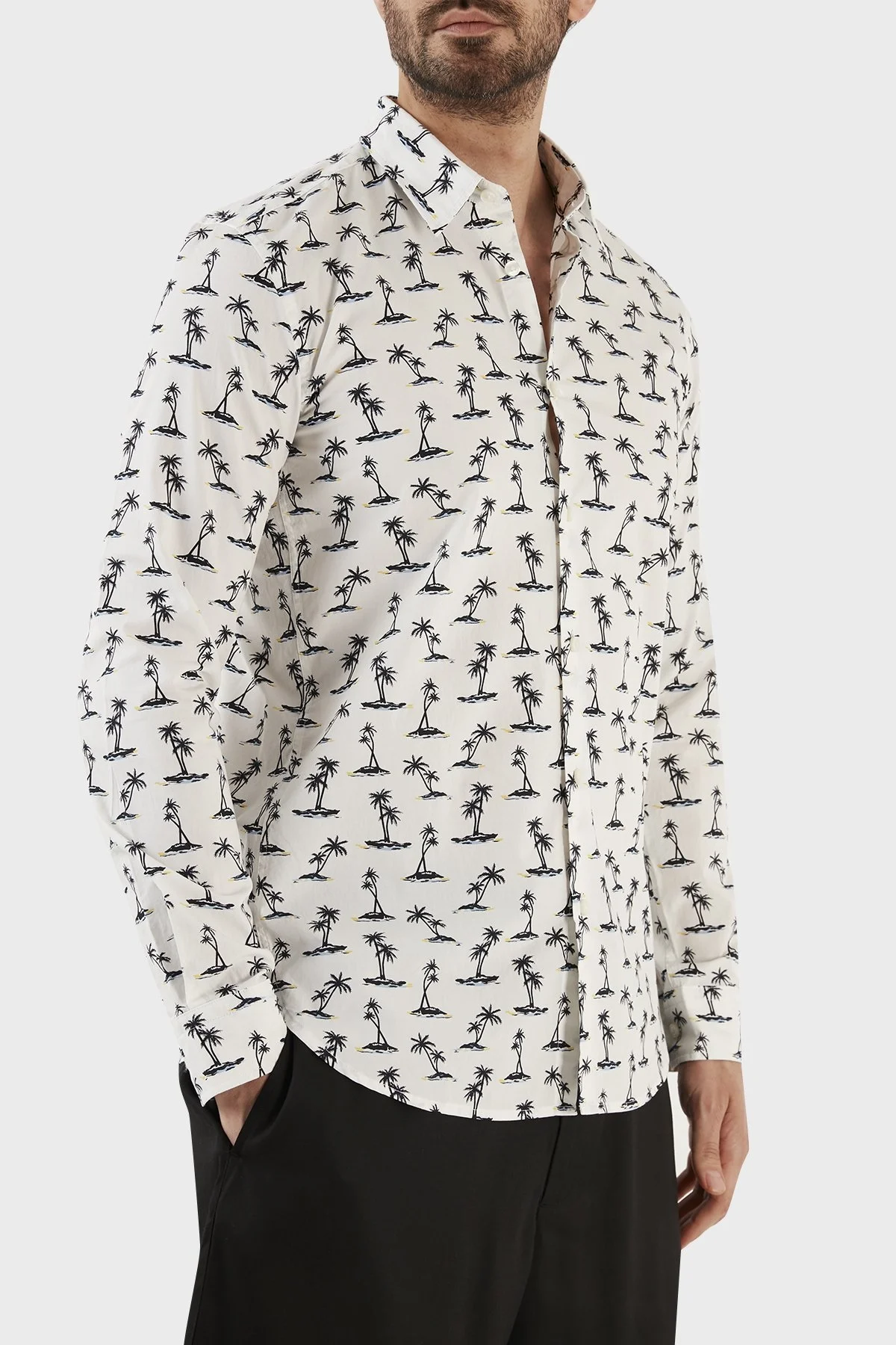 Boss Desenli % 100 Pamuk Slim Fit Erkek Gömlek 50488041 492 EKRU - 3