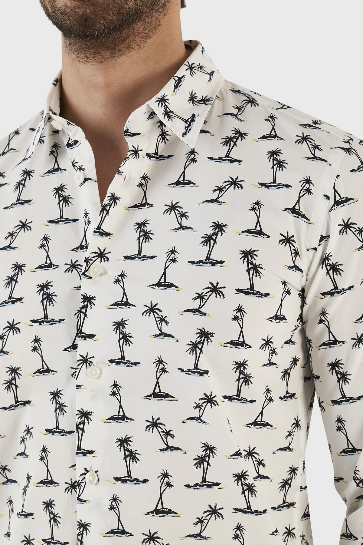 Boss Desenli % 100 Pamuk Slim Fit Erkek Gömlek 50488041 492 EKRU - 5