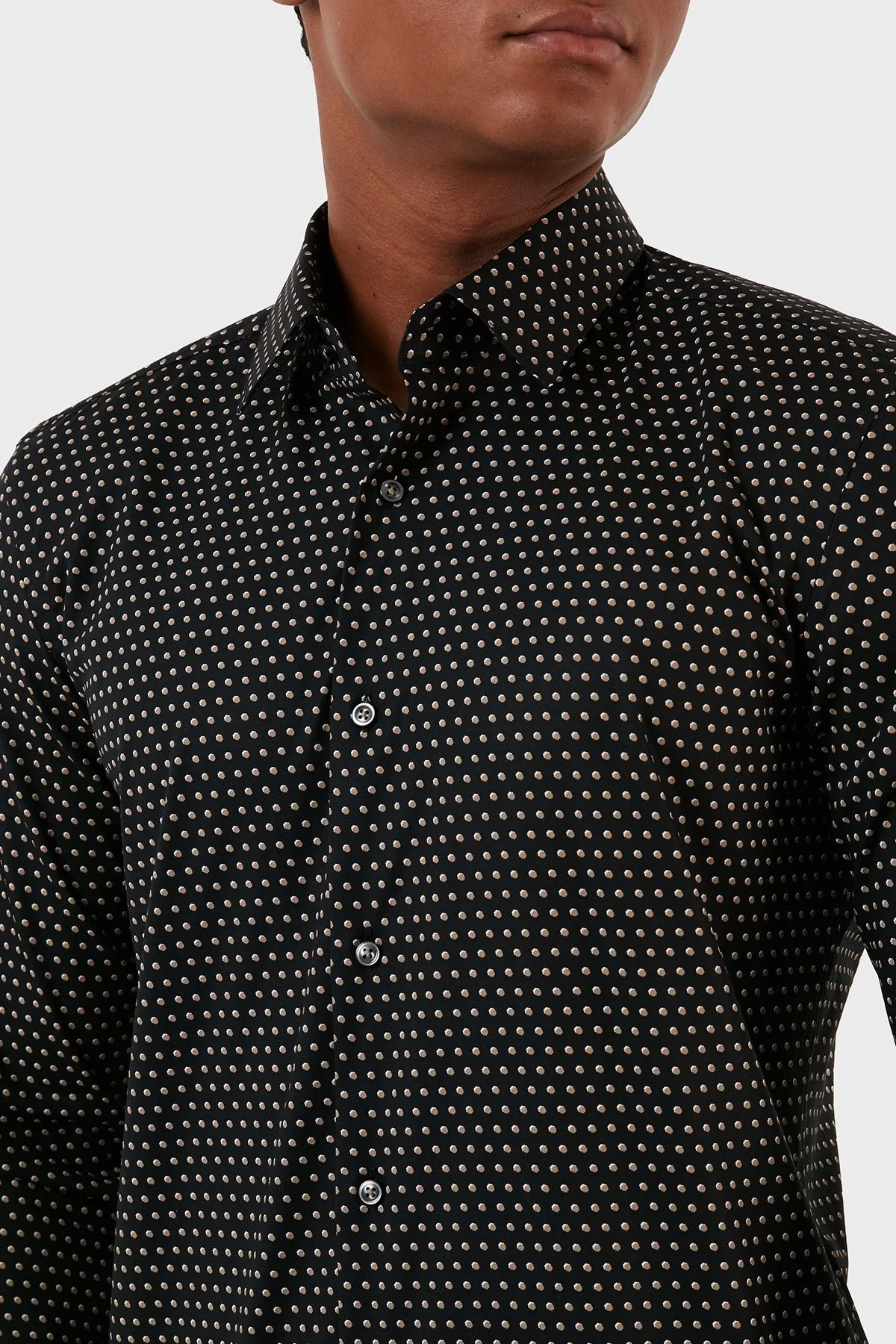 Boss Desenli Pamuklu Slim Fit Erkek Gömlek 50502608 260 SİYAH - 10