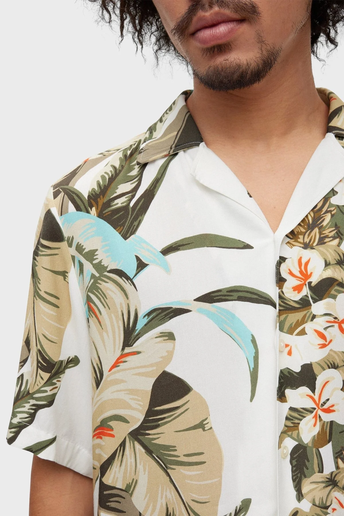 Boss Desenli Regular Fit Kısa Kollu Erkek Gömlek 50489217 100 BEYAZ - 5