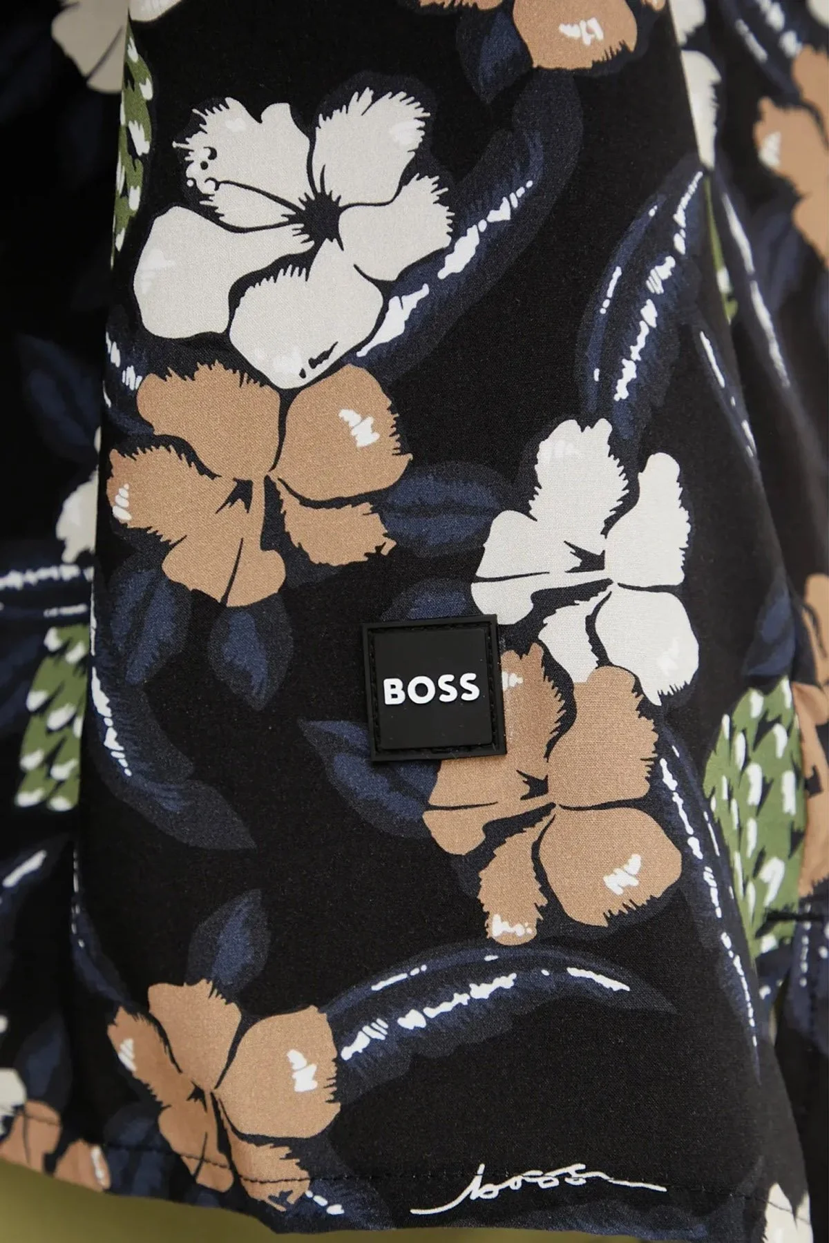 Boss Desenli Regular Fit Kısa Kollu Erkek Gömlek 50535793 003 SİYAH - 5