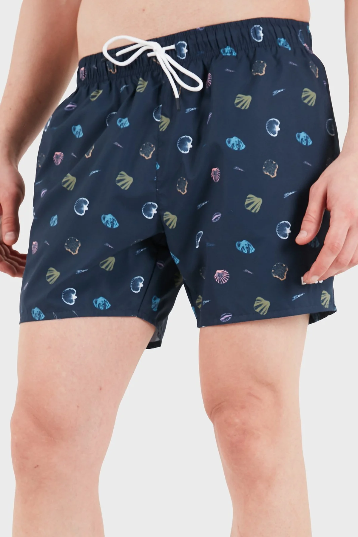 Boss Desenli Relaxed Fit Deniz Şortu Erkek Mayo Short 50561102 413 LACİVERT - 4