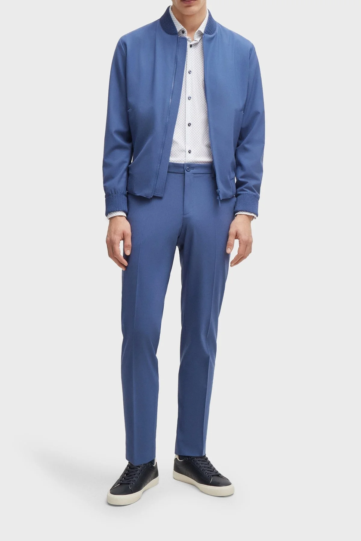 Boss Desenli Slim Fit Erkek Gömlek 50520055 100 BEYAZ - 9