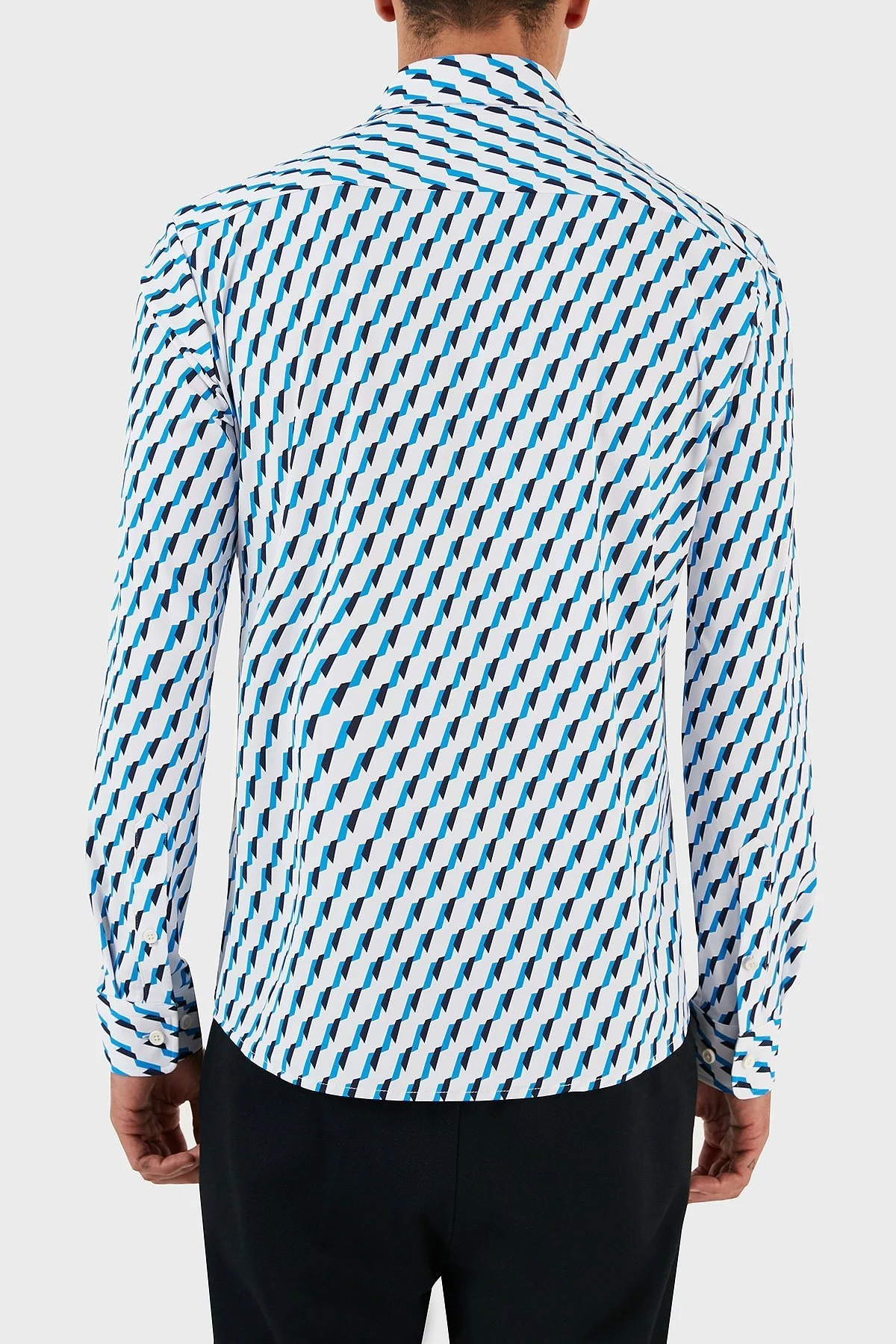 Boss Desenli Uzun Kollu Regular Fit Erkek Gömlek 50497105 432 AÇIK MAVİ - 2