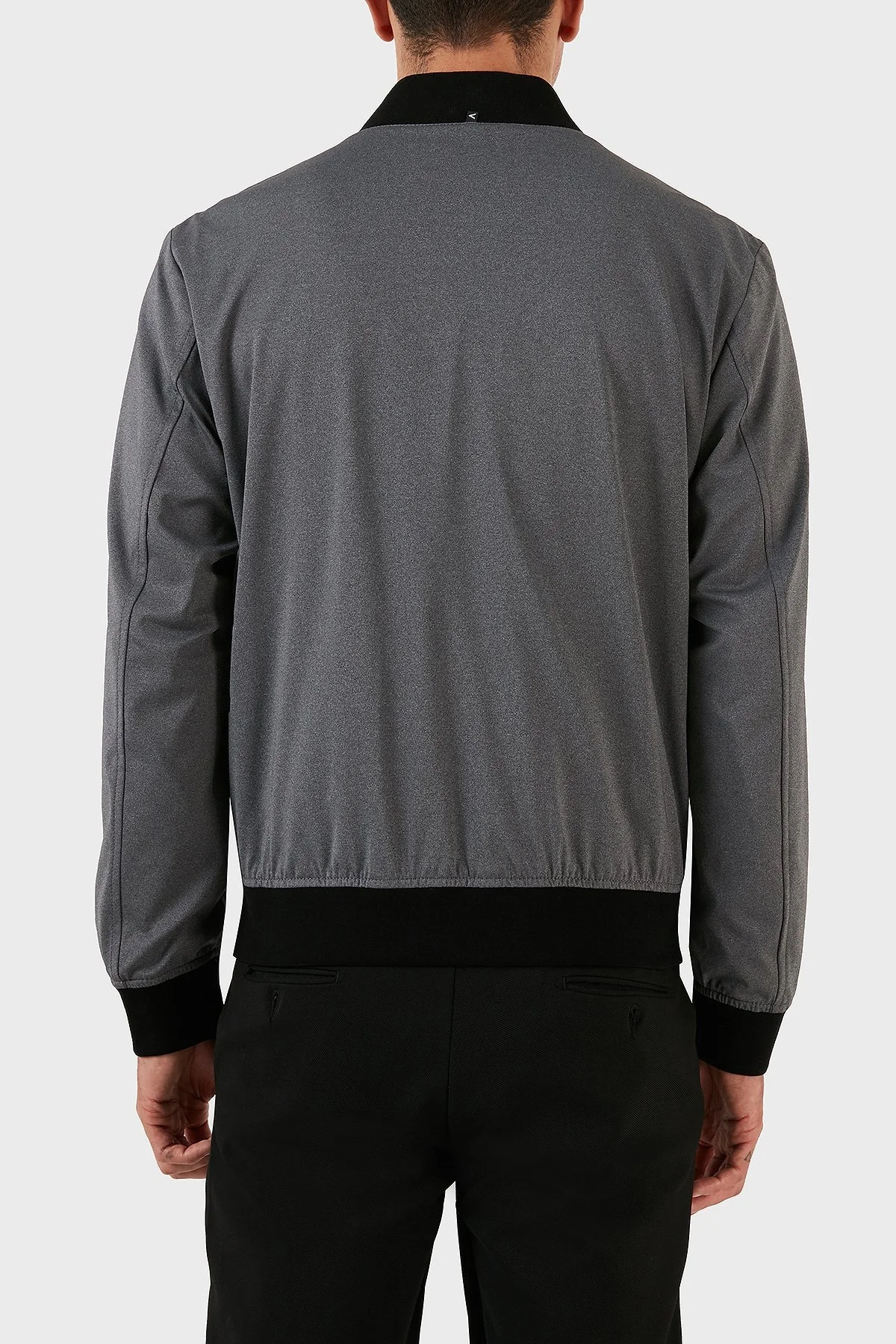 Boss Dik Yaka Fermuarlı Regular Fit Mevsimlik Erkek Ceket 50489458 041 GRİ - 2