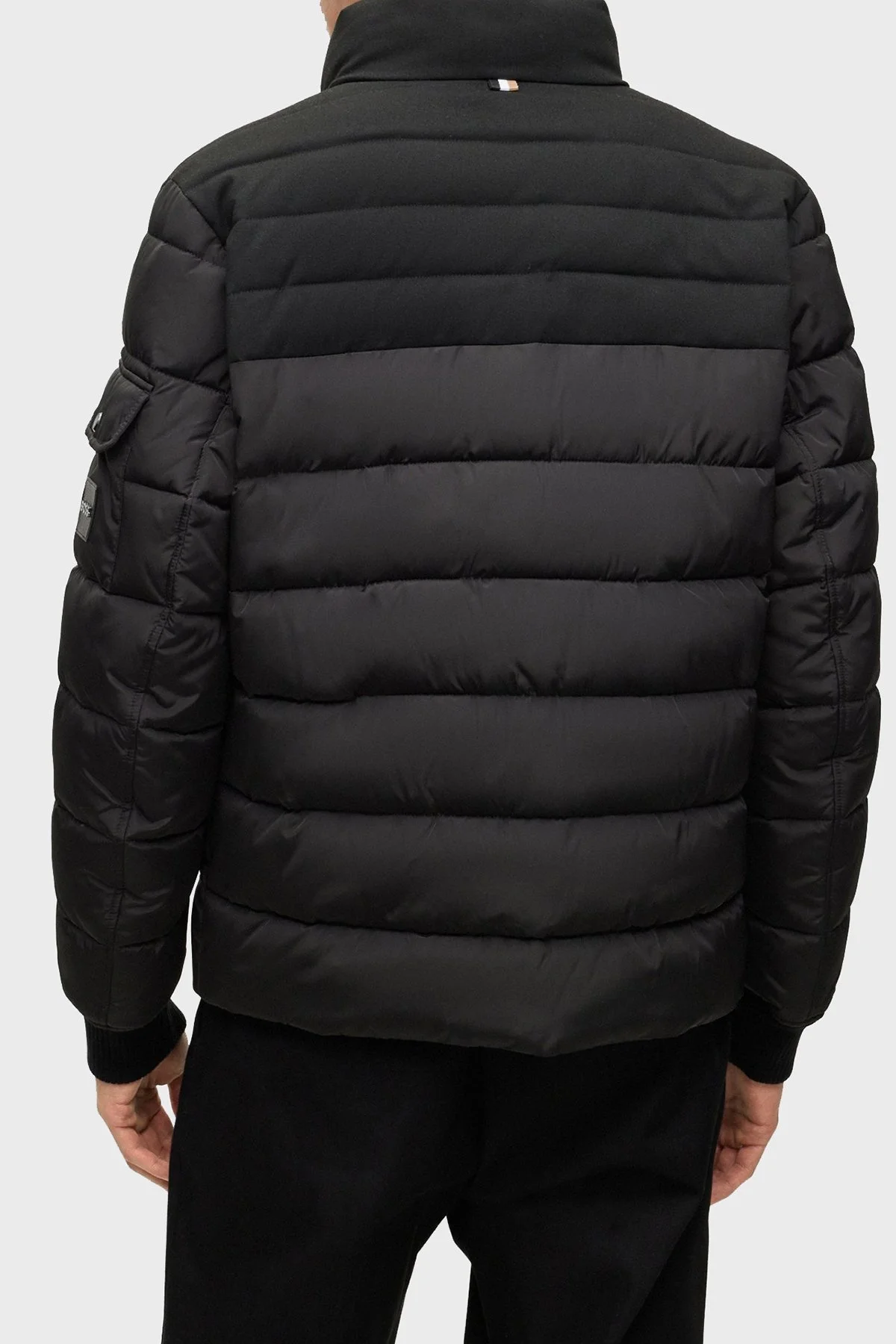 Boss Dik Yaka Fermuarlı Su İtici Regular Fit Erkek Mont 50499796 001 SİYAH - 3
