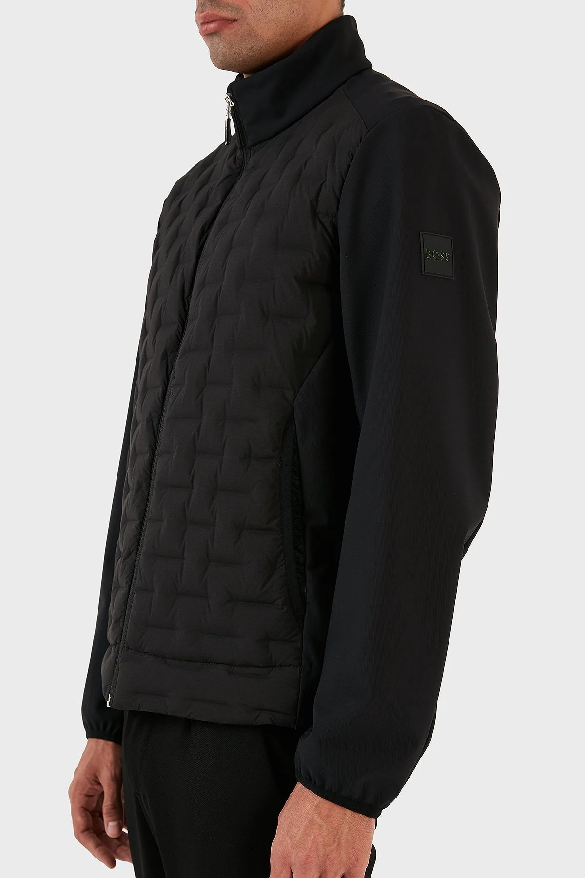 Boss Dik Yaka Kuş Tüyü Dolgulu Suya ve Soğuğa Karşı Dayanıklı Regular Fit Erkek Mont 50491899 001 SİYAH - 3
