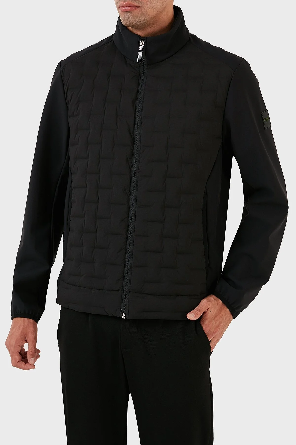 Boss Dik Yaka Kuş Tüyü Dolgulu Suya ve Soğuğa Karşı Dayanıklı Regular Fit Erkek Mont 50491899 001 SİYAH - 7