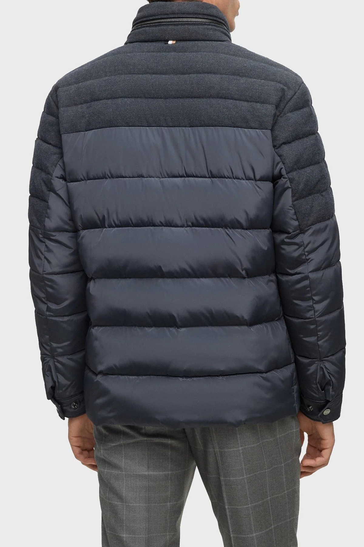 Boss Dik Yaka Su İtici Regular Fit Erkek Mont 50497841 061 ANTRASİT - 2