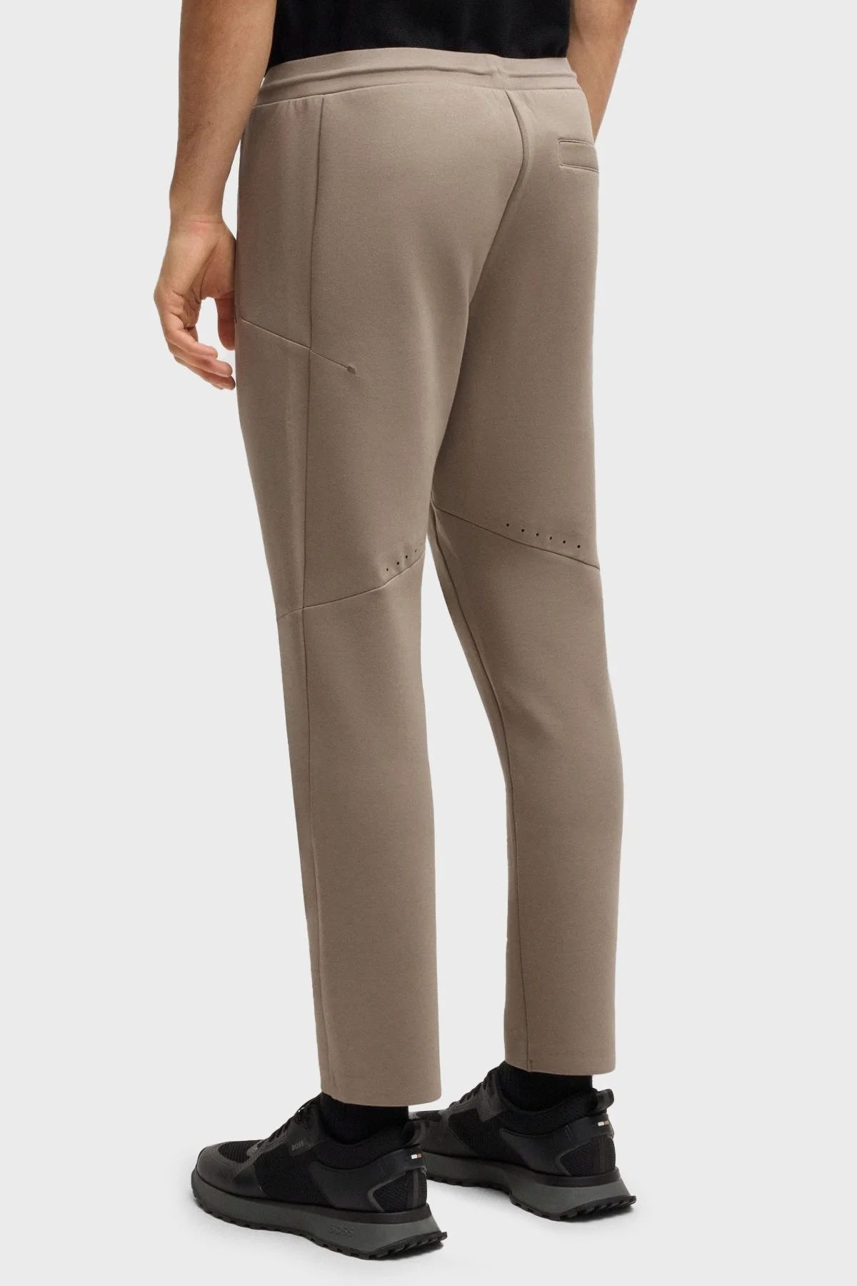 Boss Dikiş Detaylı Regular Fit Lastikli Bel Dar Paça Erkek Pantolon 50537414 334 HAKİ - 4