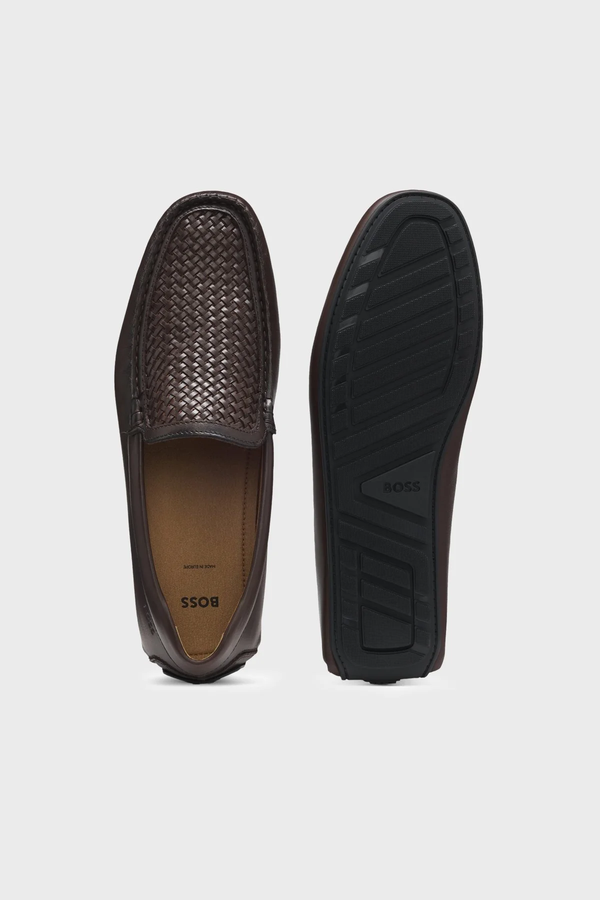 Boss Dokuma Üst Kısmı Deri Mokasen Erkek Ayakkabı 50563133 203 KAHVERENGİ - 4
