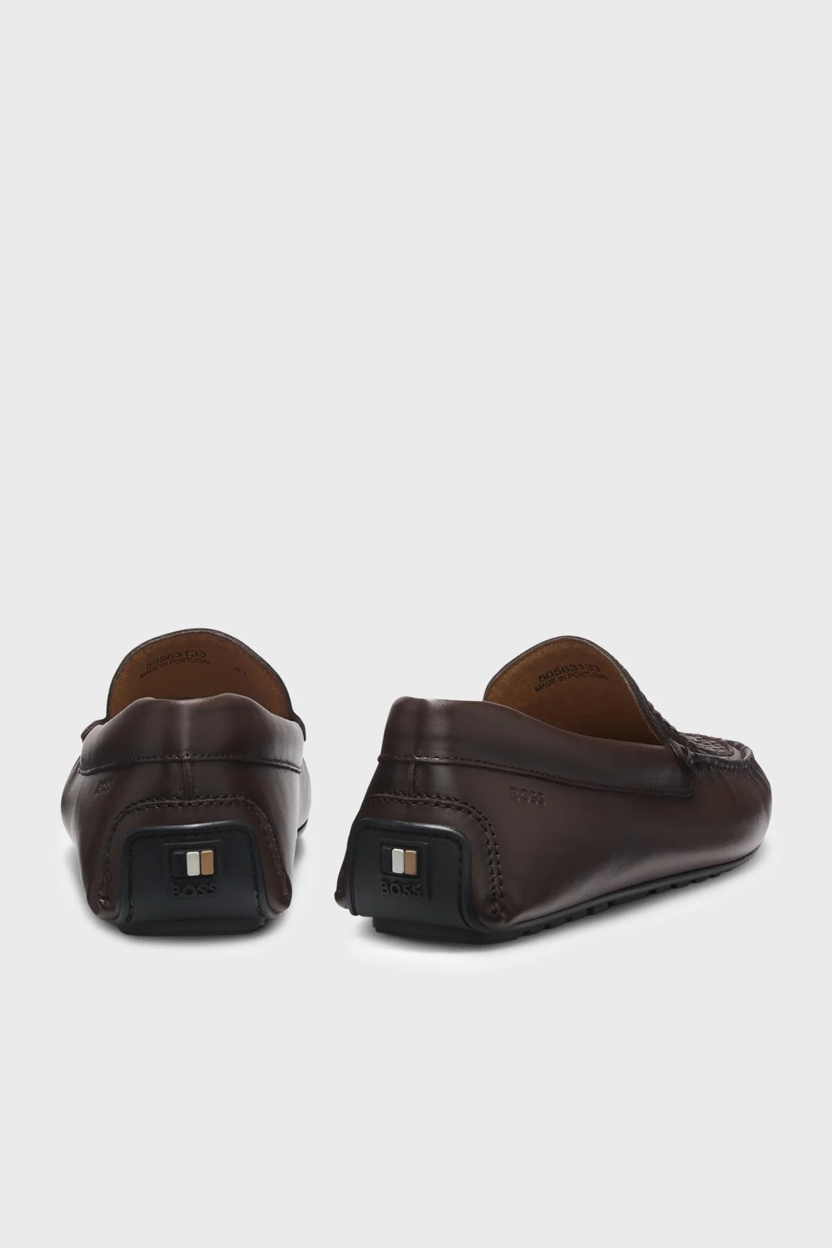 Boss Dokuma Üst Kısmı Deri Mokasen Erkek Ayakkabı 50563133 203 KAHVERENGİ - 5