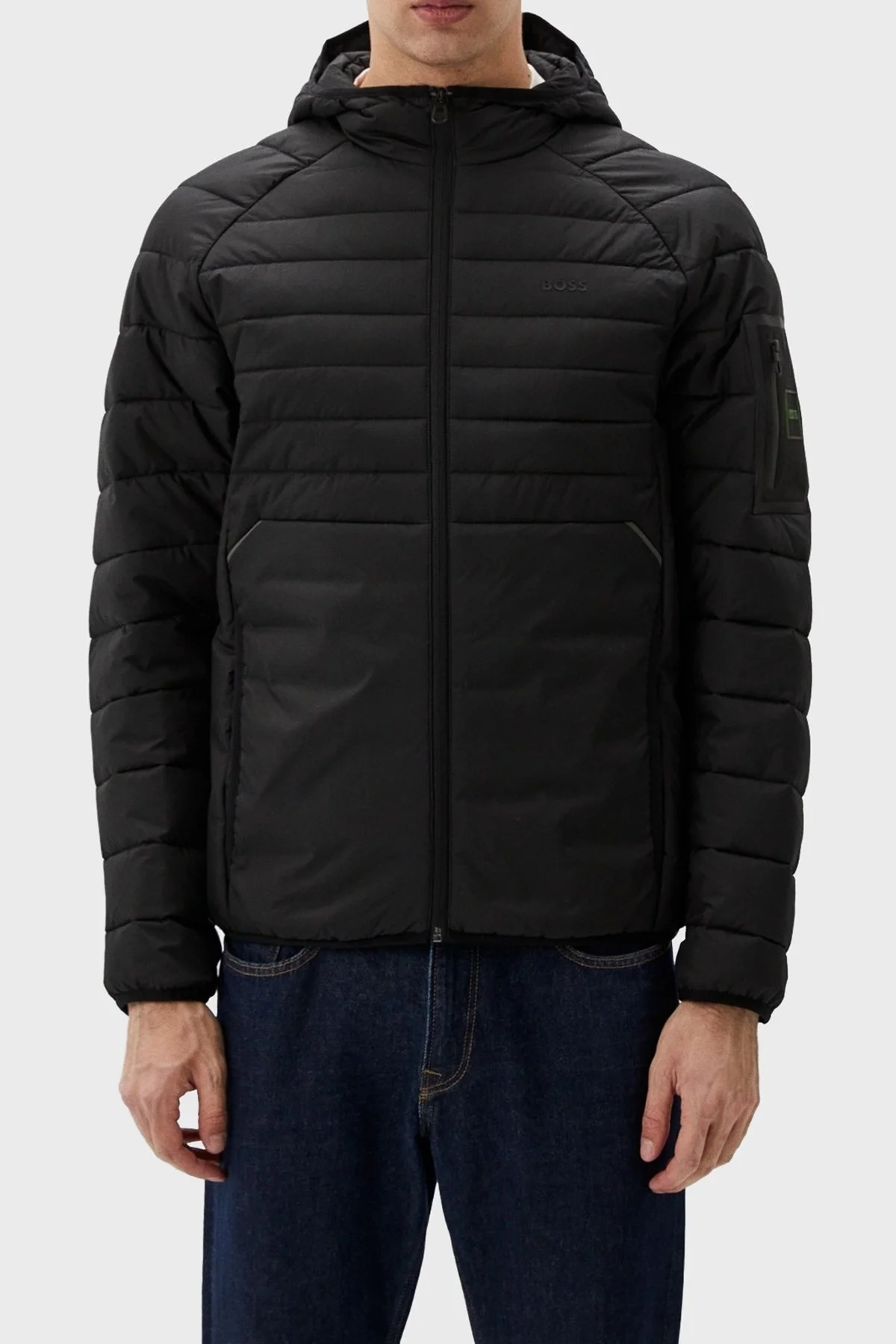 Boss Dolgulu Regular Fit Kapüşonlu Erkek Mont 50514761 001 SİYAH - 1