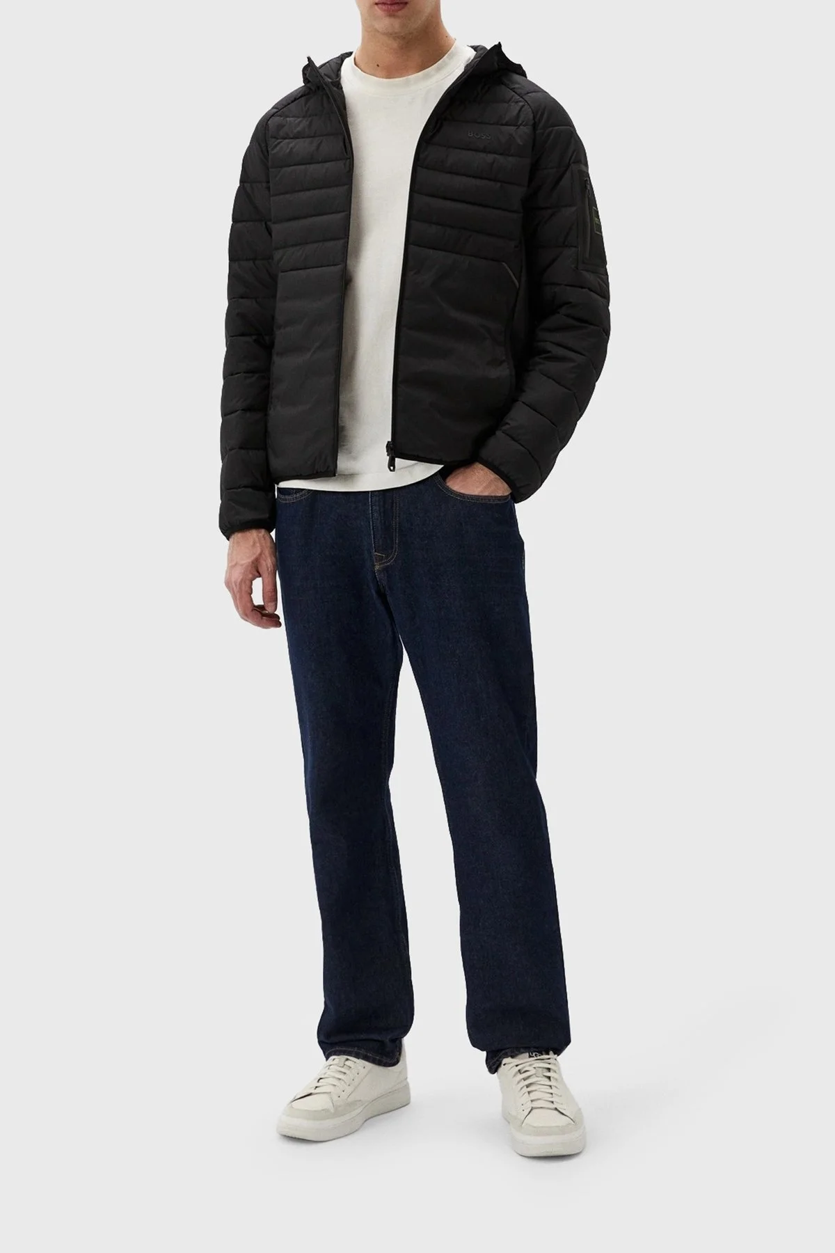 Boss Dolgulu Regular Fit Kapüşonlu Erkek Mont 50514761 001 SİYAH - 3