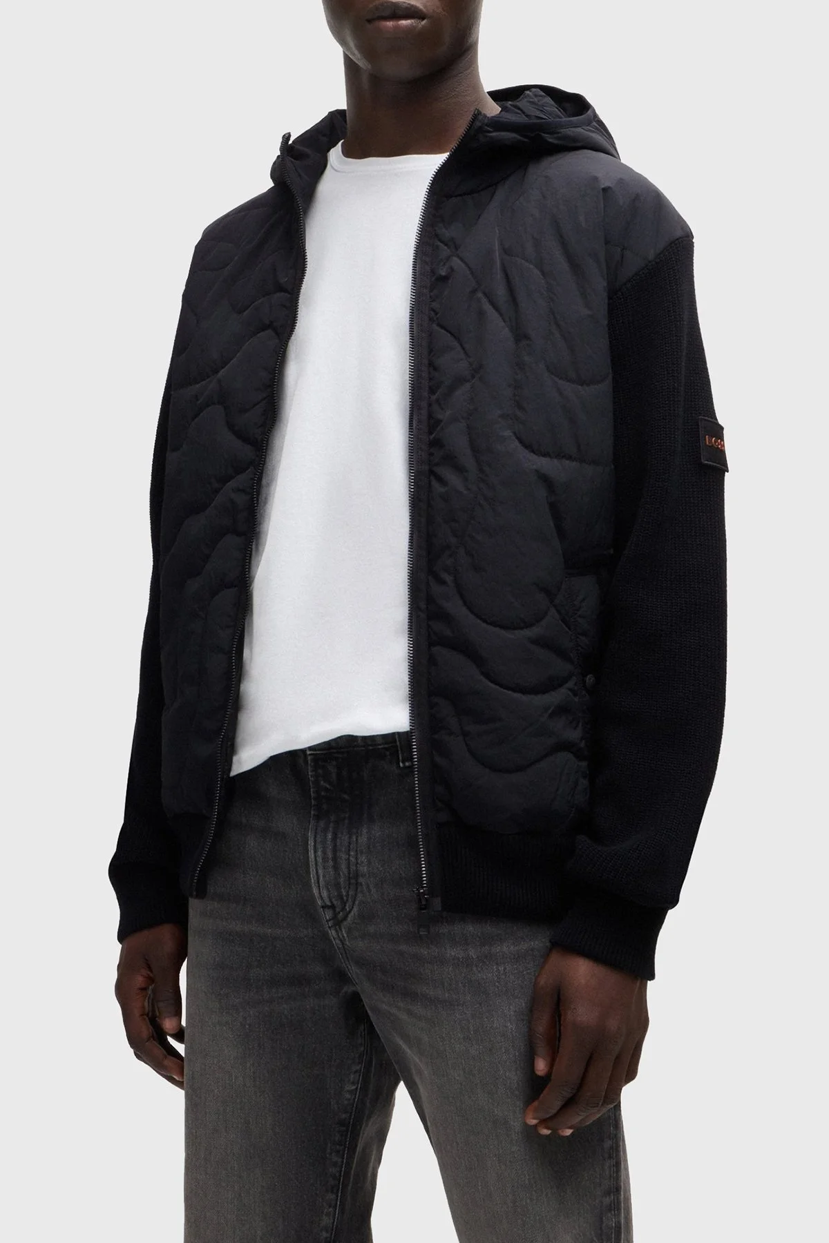 Boss Dolgulu Regular Fit Kapüşonlu Erkek Mont 50516886 001 SİYAH - 1