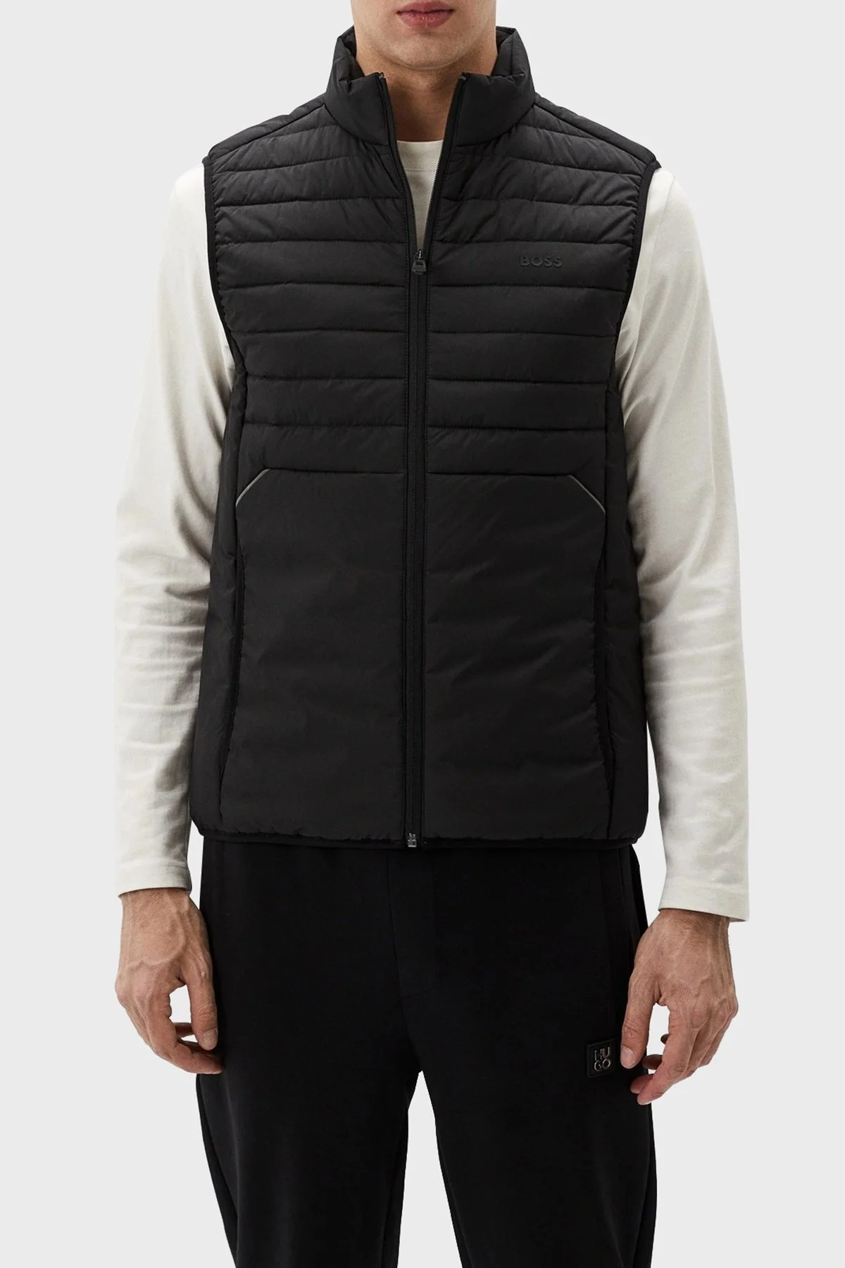 Boss Dolgulu Regular Fit Şişme Erkek Yelek 50514762 001 SİYAH - 1