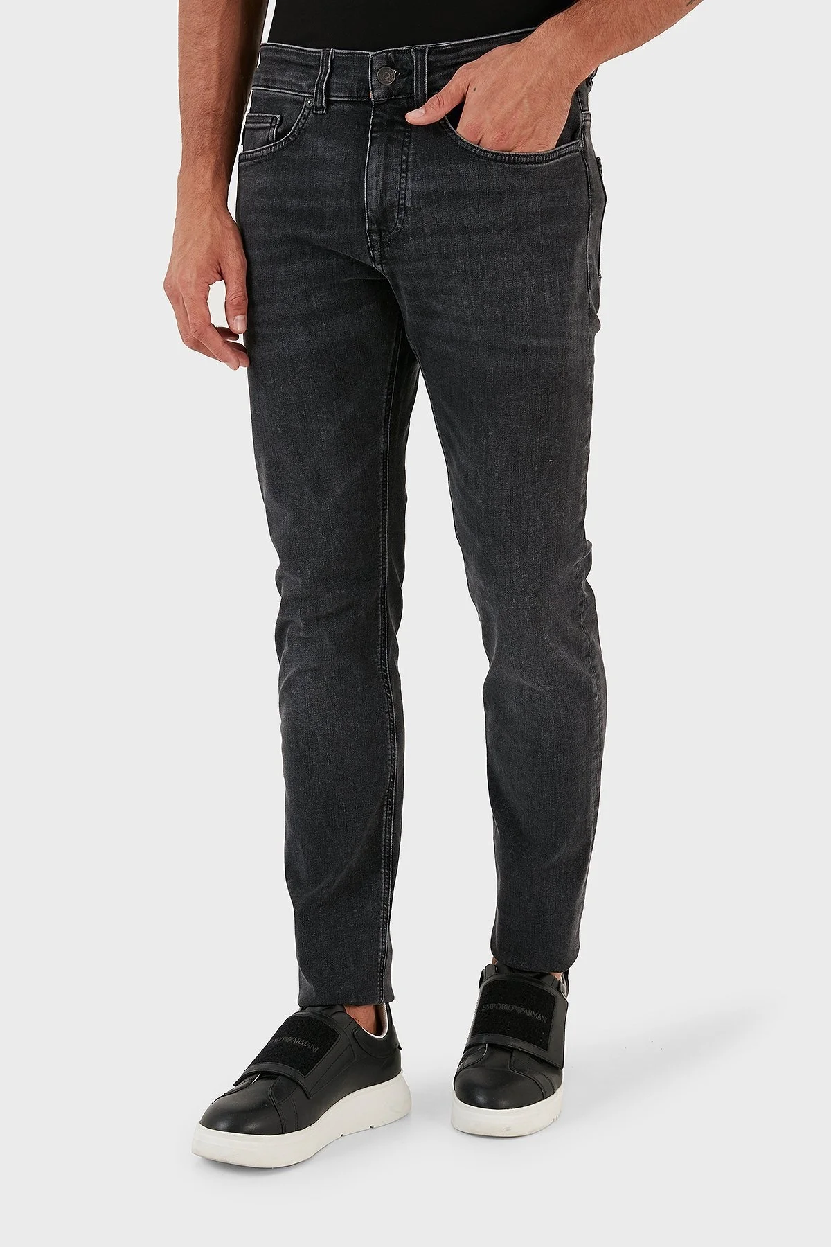 Boss Delaware BC-P Streç Pamuklu Düşük Bel Slim Fit Jeans Erkek Kot Pantolon 50495937 004 SİYAH - 2