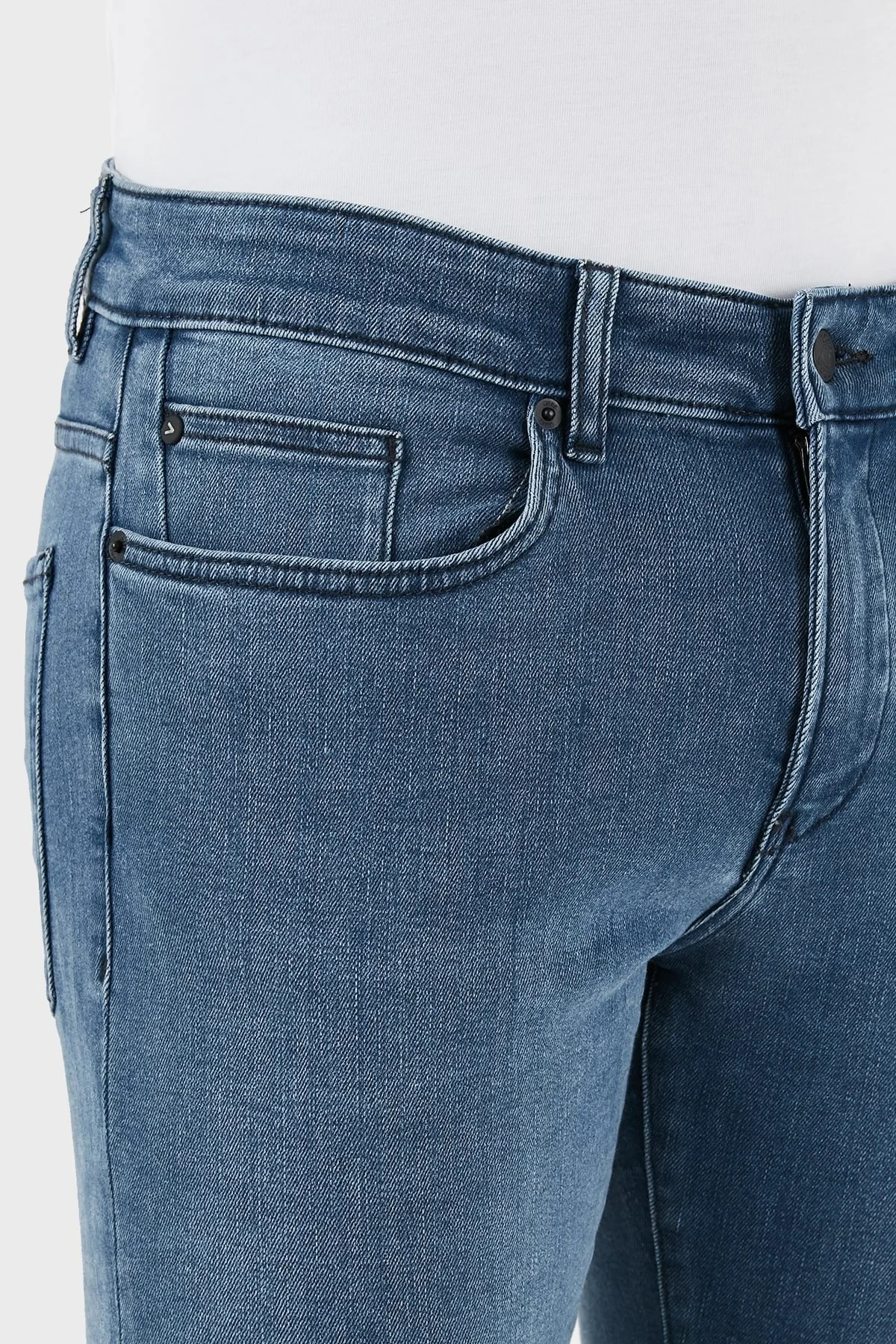 Boss Düşük Bel Slim Fit Dar Paça Jeans Erkek Kot Pantolon 50509006 424 MAVİ - 5