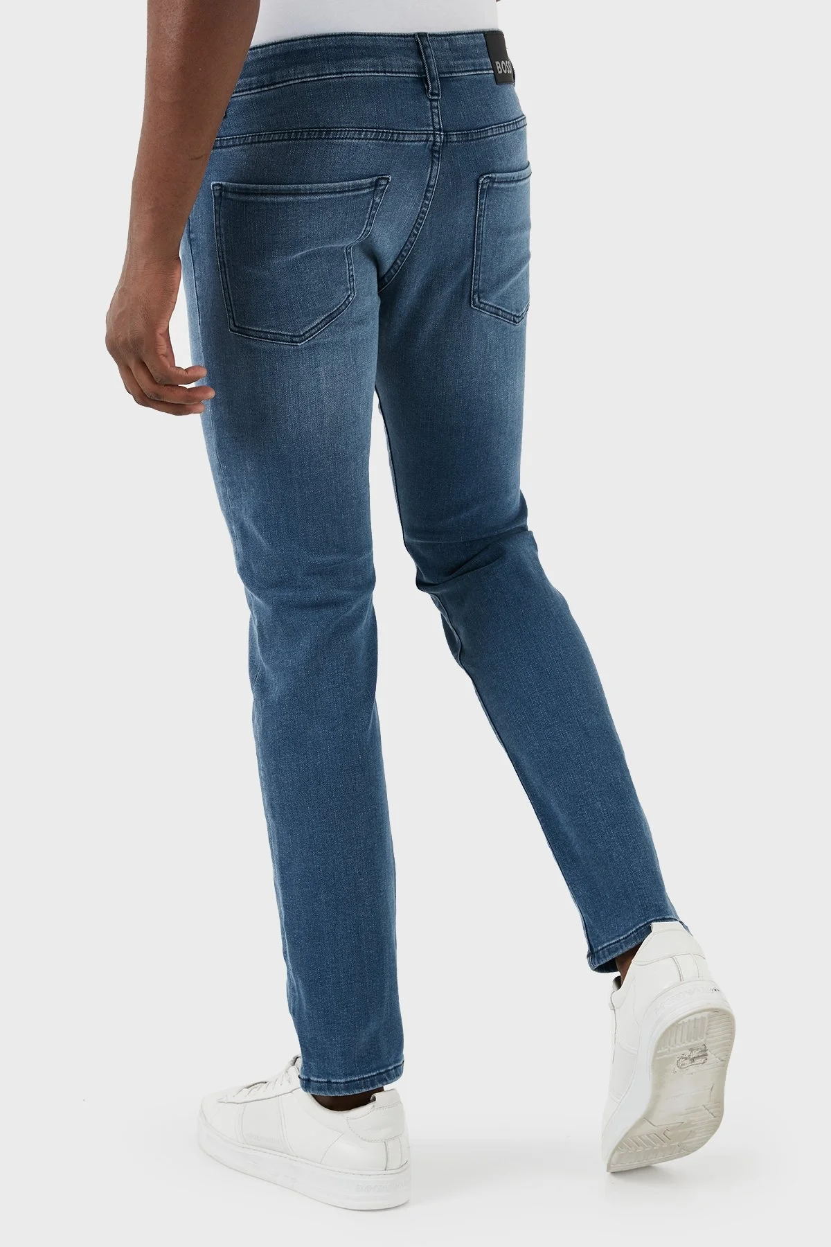 Boss Düşük Bel Slim Fit Dar Paça Jeans Erkek Kot Pantolon 50509006 424 MAVİ - 6