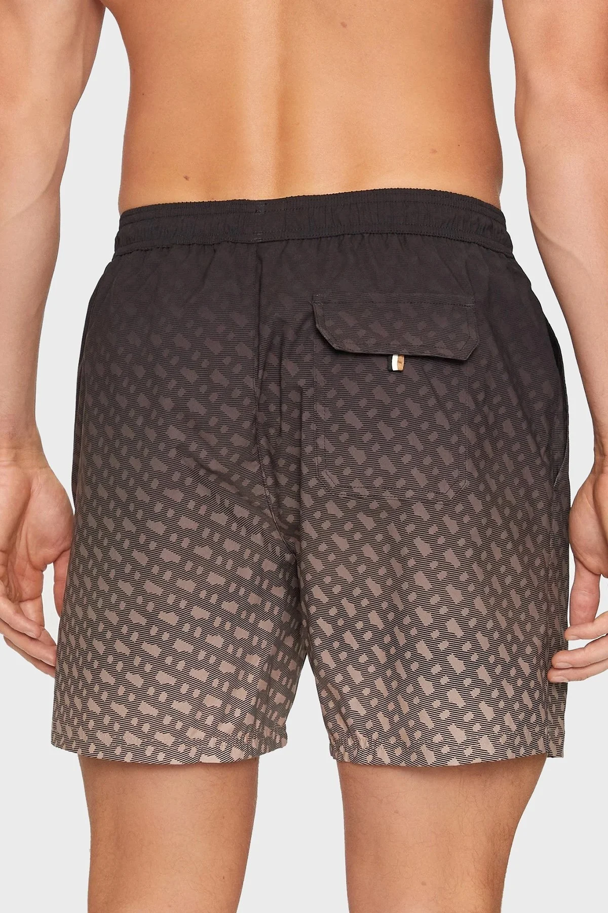 Boss Efekt Desenli Cepli Erkek Mayo Short 50534343 001 SİYAH - 4