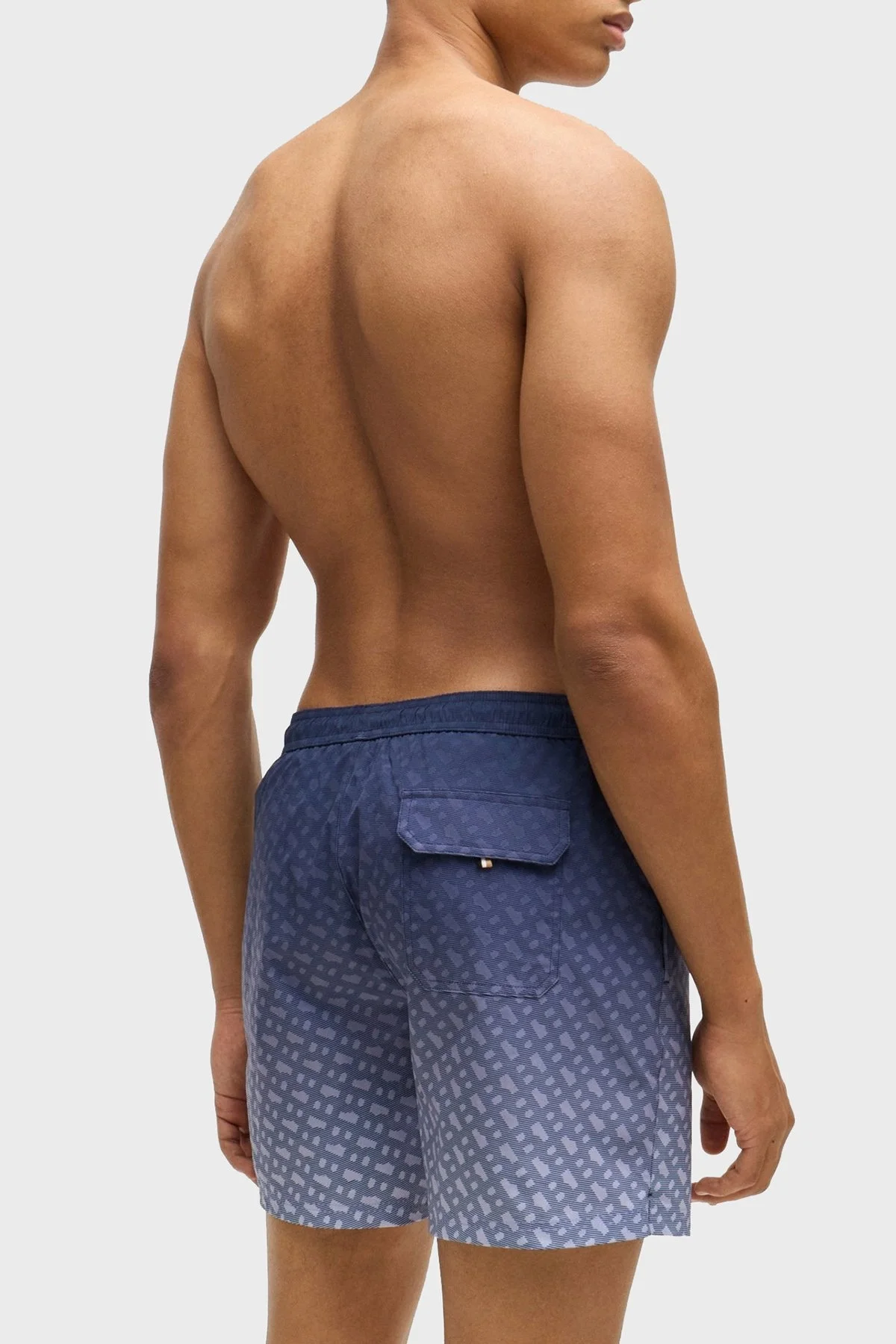 Boss Efekt Desenli Cepli Mayo Erkek Short 50534343 413 MAVİ - 3