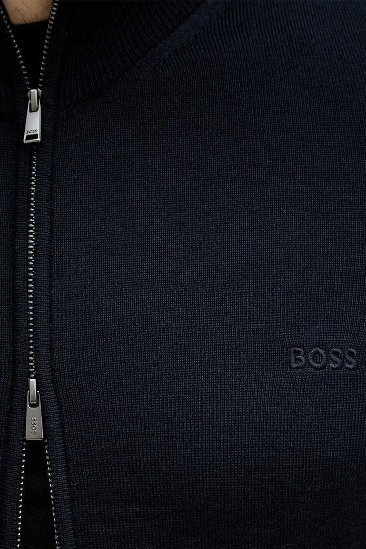 Boss Erkek Hırka 50571915 404 Lacivert - 4