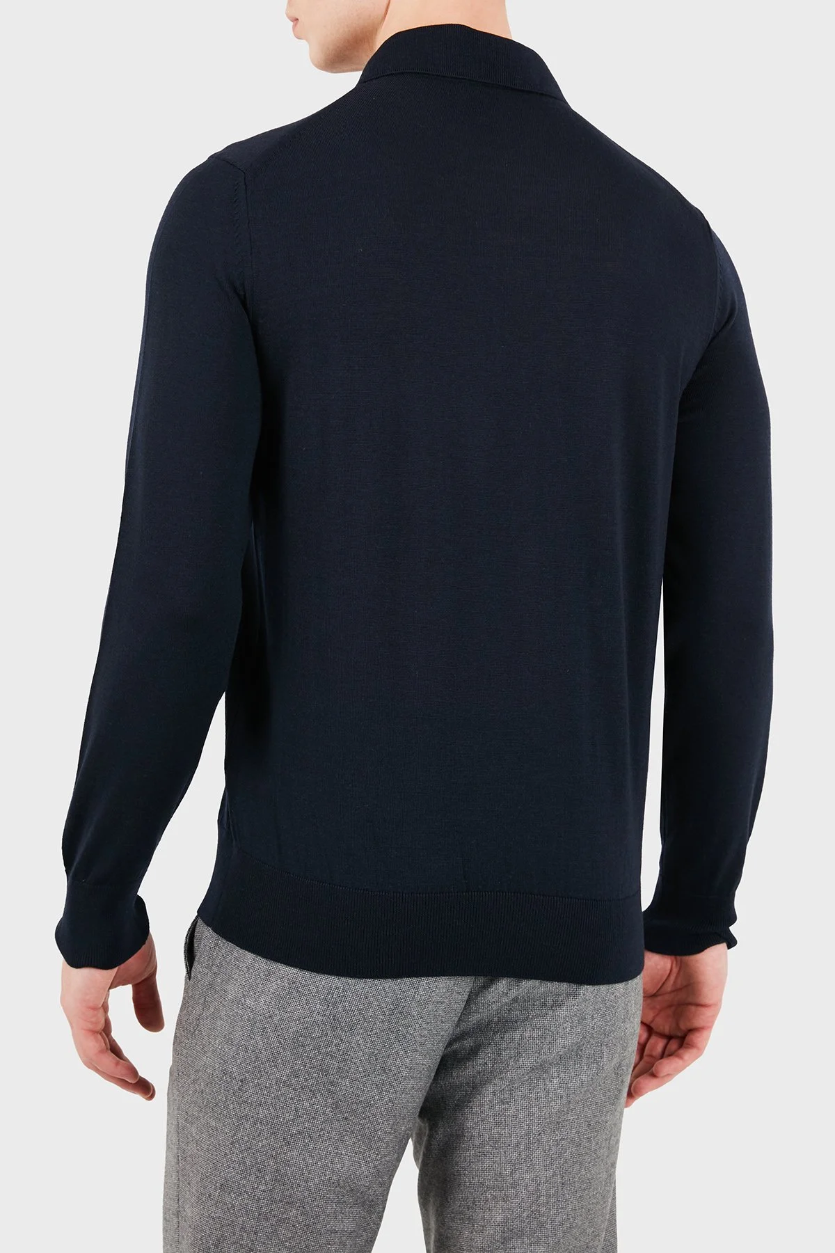 Boss Erkek Polo Yaka Kazak 50571927 404 Lacivert - 3