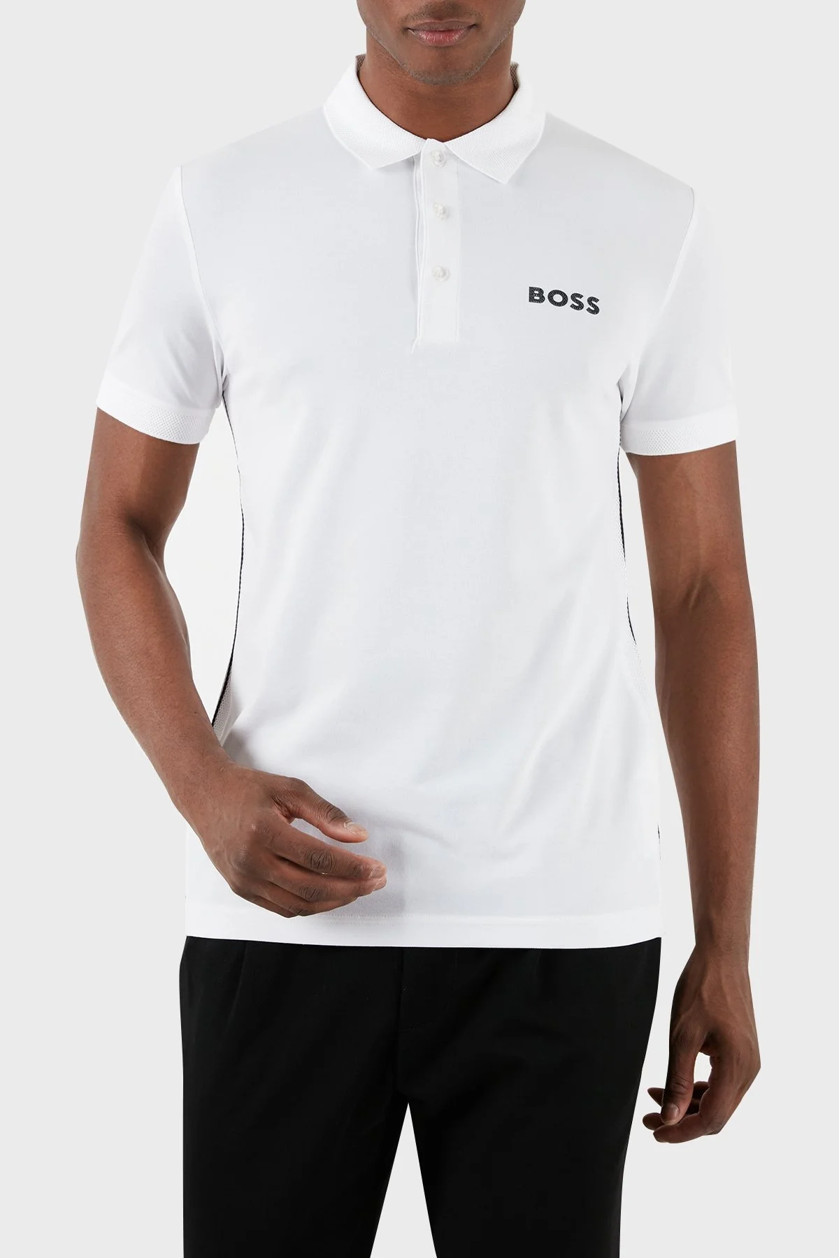 Boss Pamuklu Slim Fit Erkek Polo Yaka T Shirt 50512789 100 BEYAZ - 3
