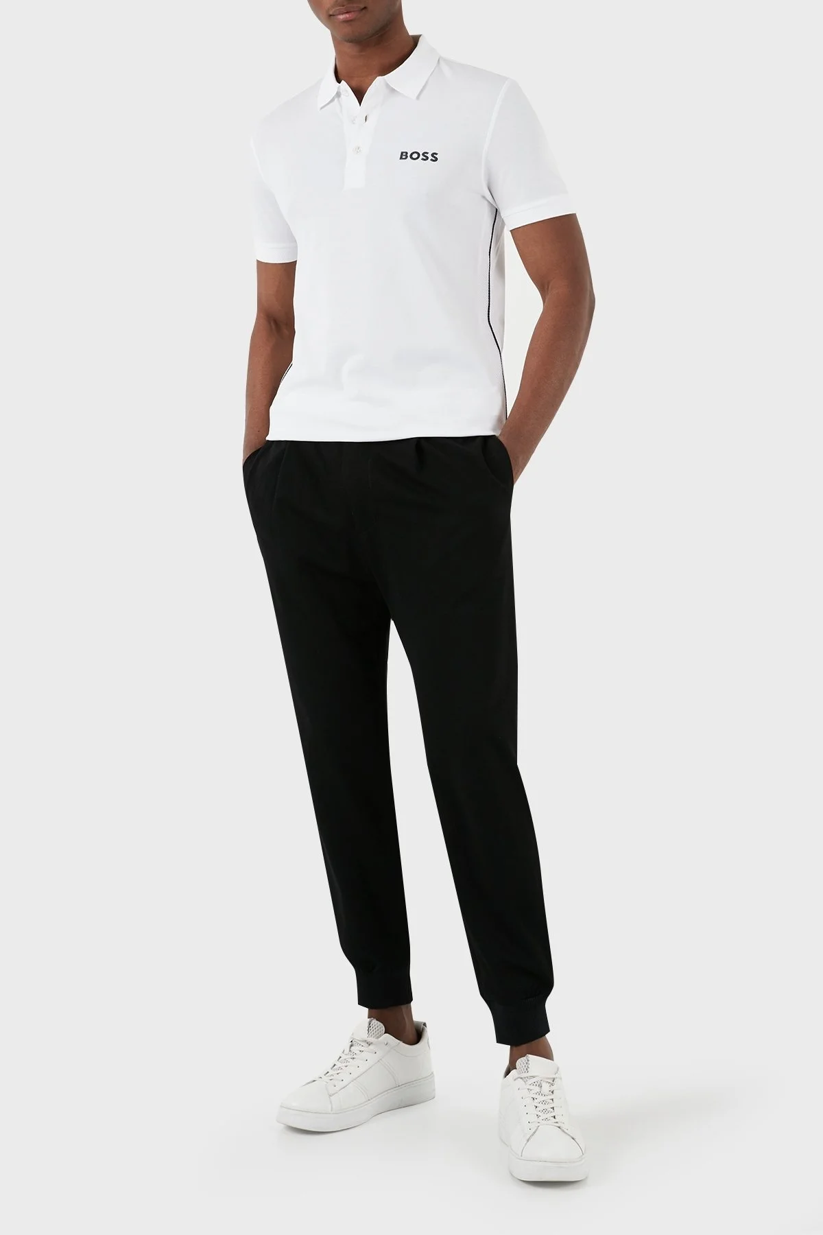 Boss Pamuklu Slim Fit Erkek Polo Yaka T Shirt 50512789 100 BEYAZ - 10