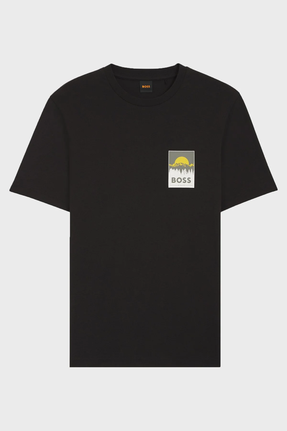 Boss Pamuklu Regular Fit Logolu Bisiklet Yaka Erkek T Shirt 50556023 001 SİYAH - 5