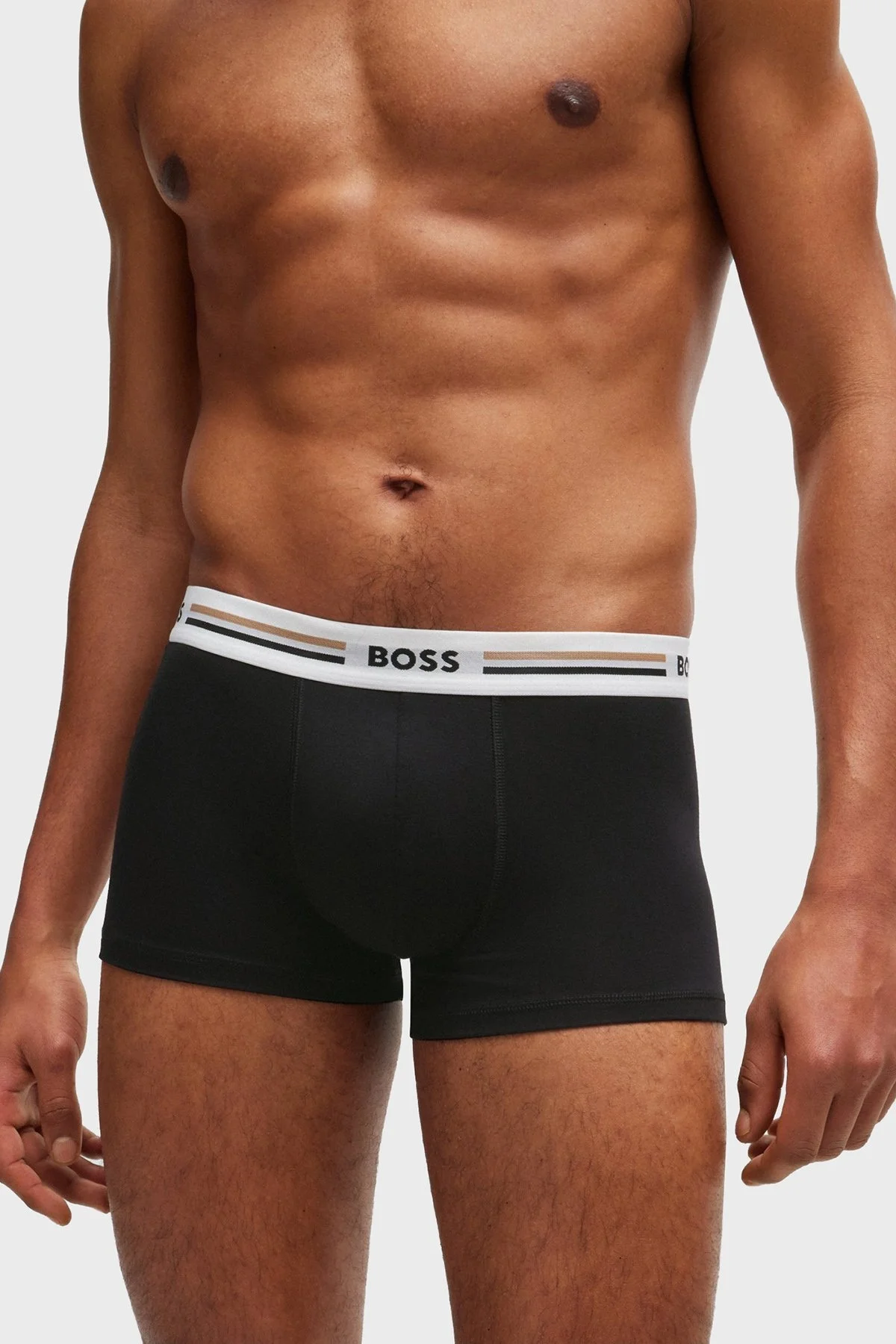 Boss Esnek Bel Bantlı 3 Pack Erkek Boxer 50492200 001 SİYAH - 4