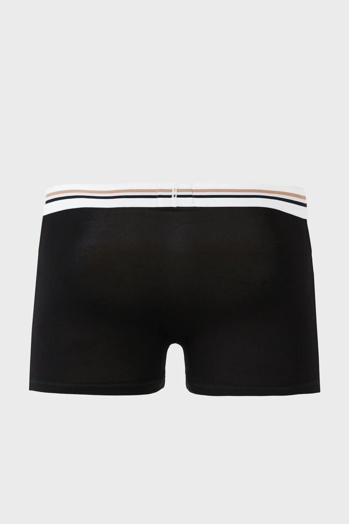 Boss Esnek Bel Bantlı 3 Pack Erkek Boxer 50492200 981 Siyah-Bej-Lacivert - 10