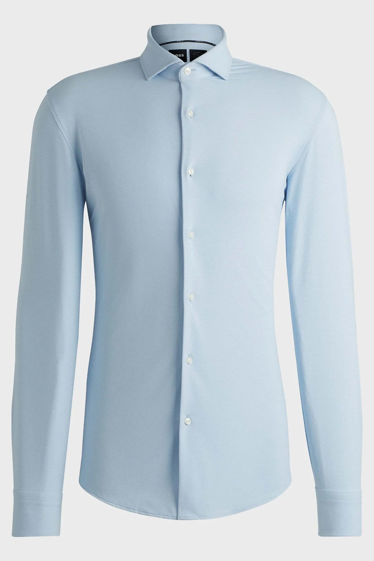 Boss Esnek Jarse Slim Fit Uzun Kol Erkek Gömlek 50533393 450 AÇIK MAVİ - 12