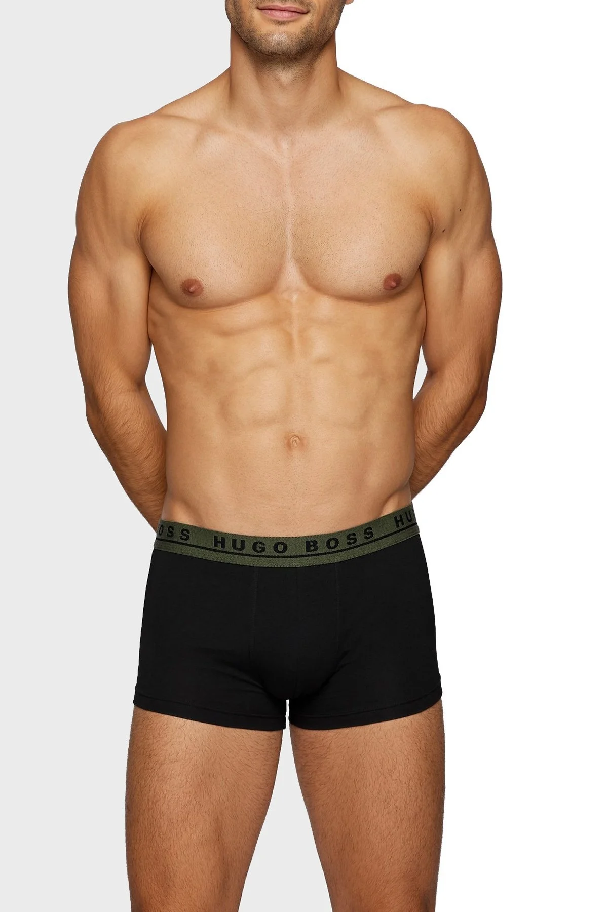 Boss Esnek Pamuklu 3 Pack Erkek Boxer 50458488 971 SİYAH - 2