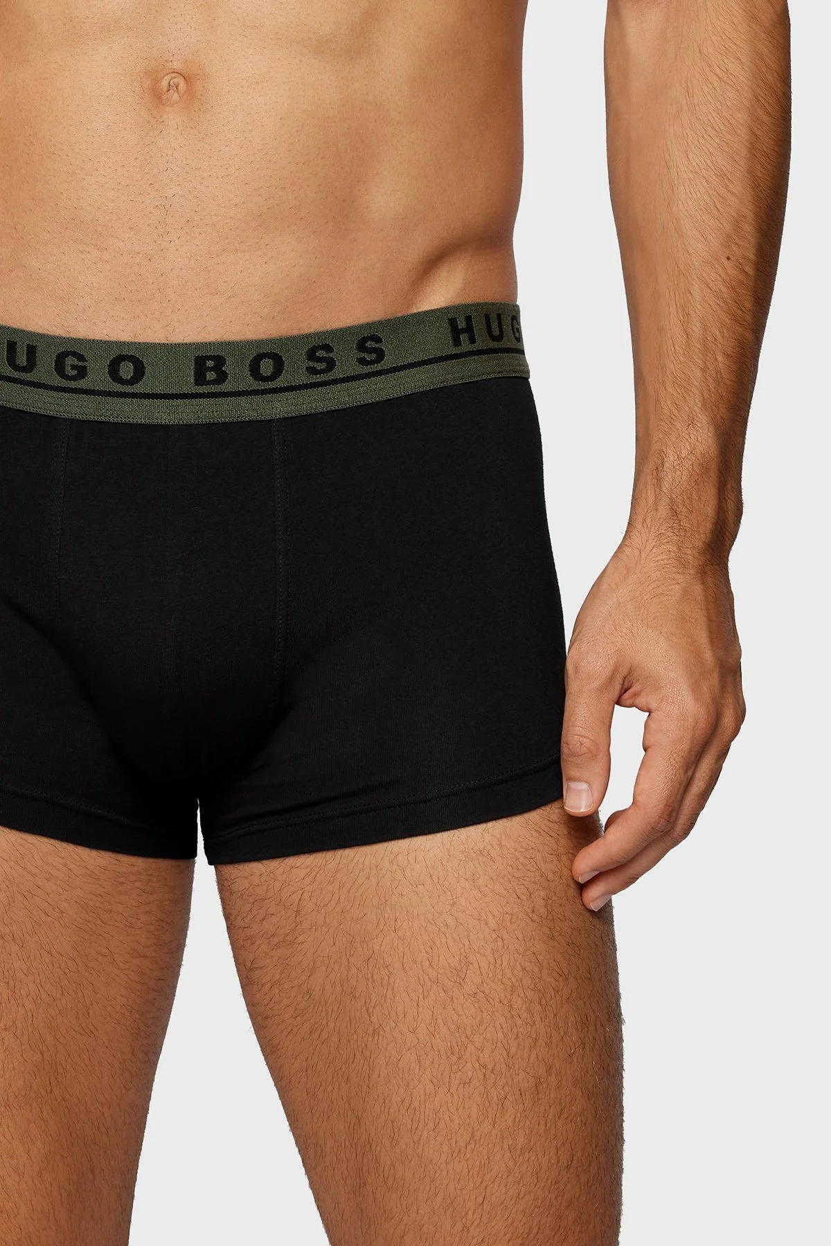 Boss Esnek Pamuklu 3 Pack Erkek Boxer 50458488 971 SİYAH - 4