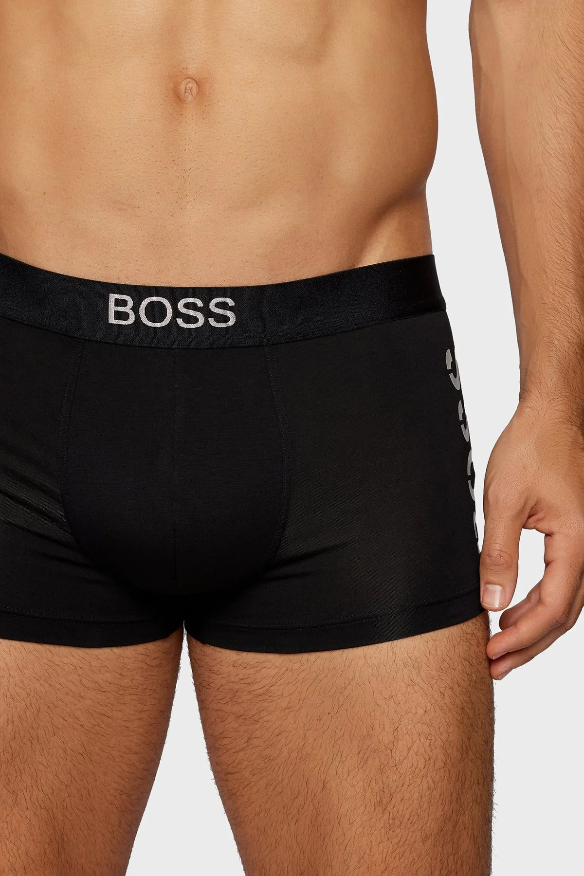 Boss Esnek Pamuklu Erkek Boxer 50462484 001 SİYAH - 2