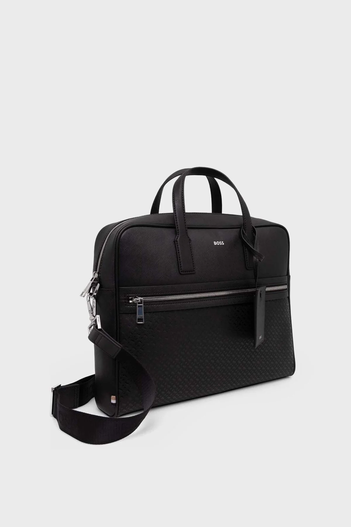 Boss Fermuarlı 14 inç Erkek Laptop Çantası 50516751 001 SİYAH - 2