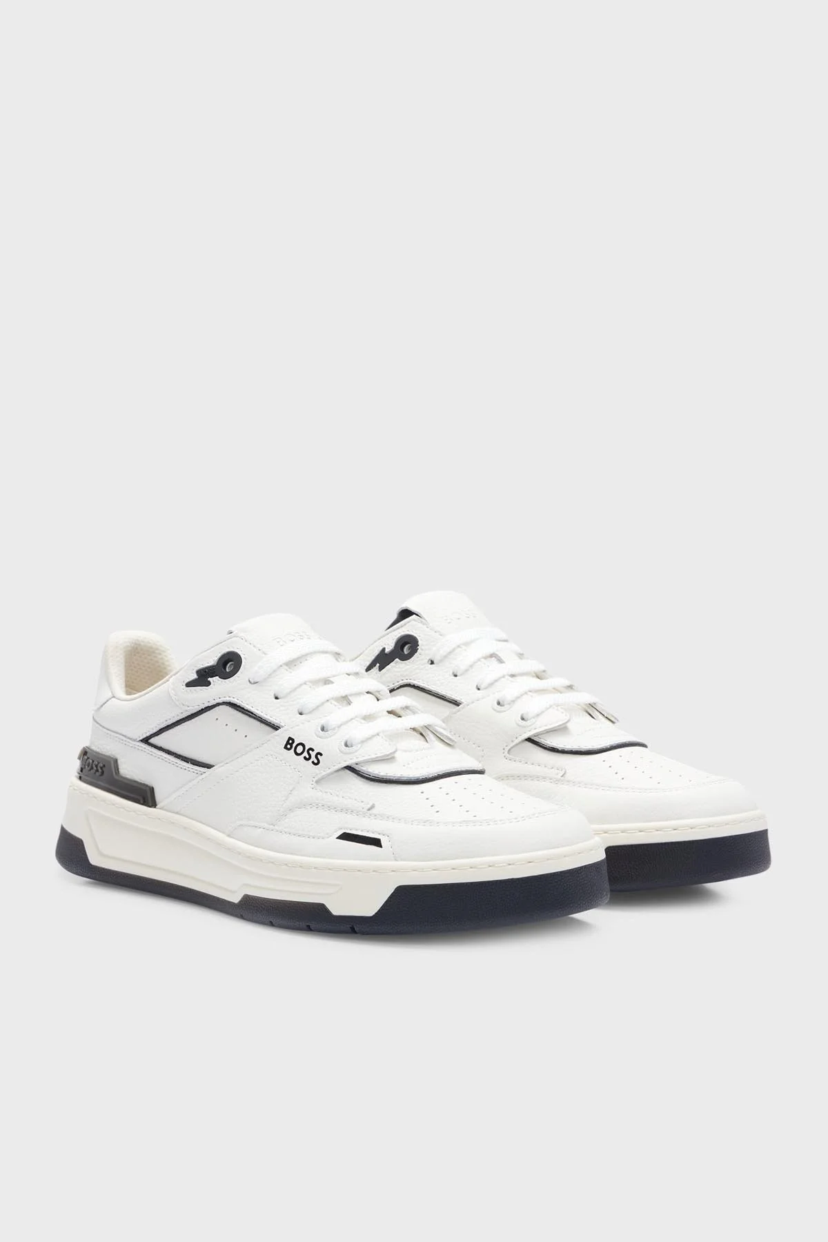 Boss File Detaylı Deri Spor 50498892 120 Erkek Ayakkabı 50498892 120 BEYAZ - 5