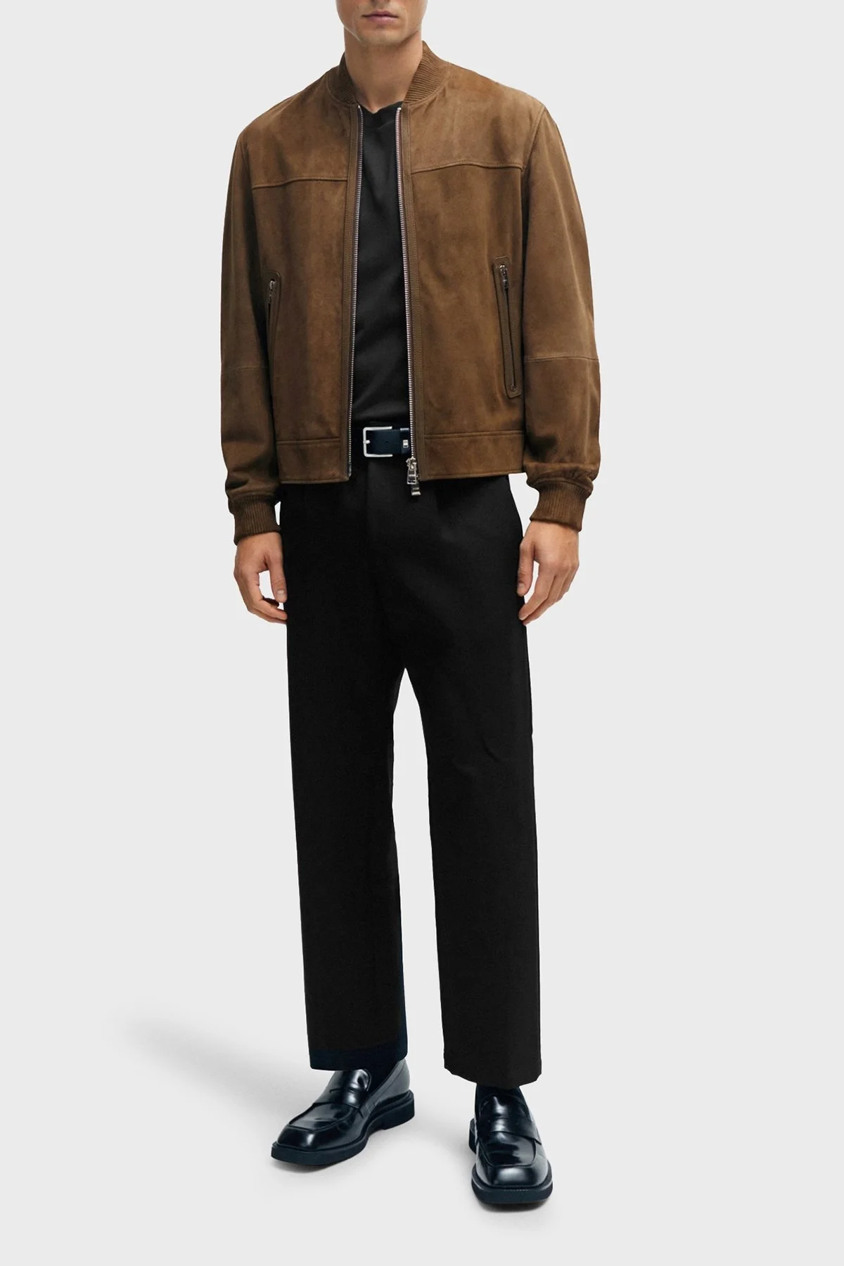 Boss Fitilli Manşetli Regular Fit Süet Erkek Ceket 50505647 249 KAHVE - 2