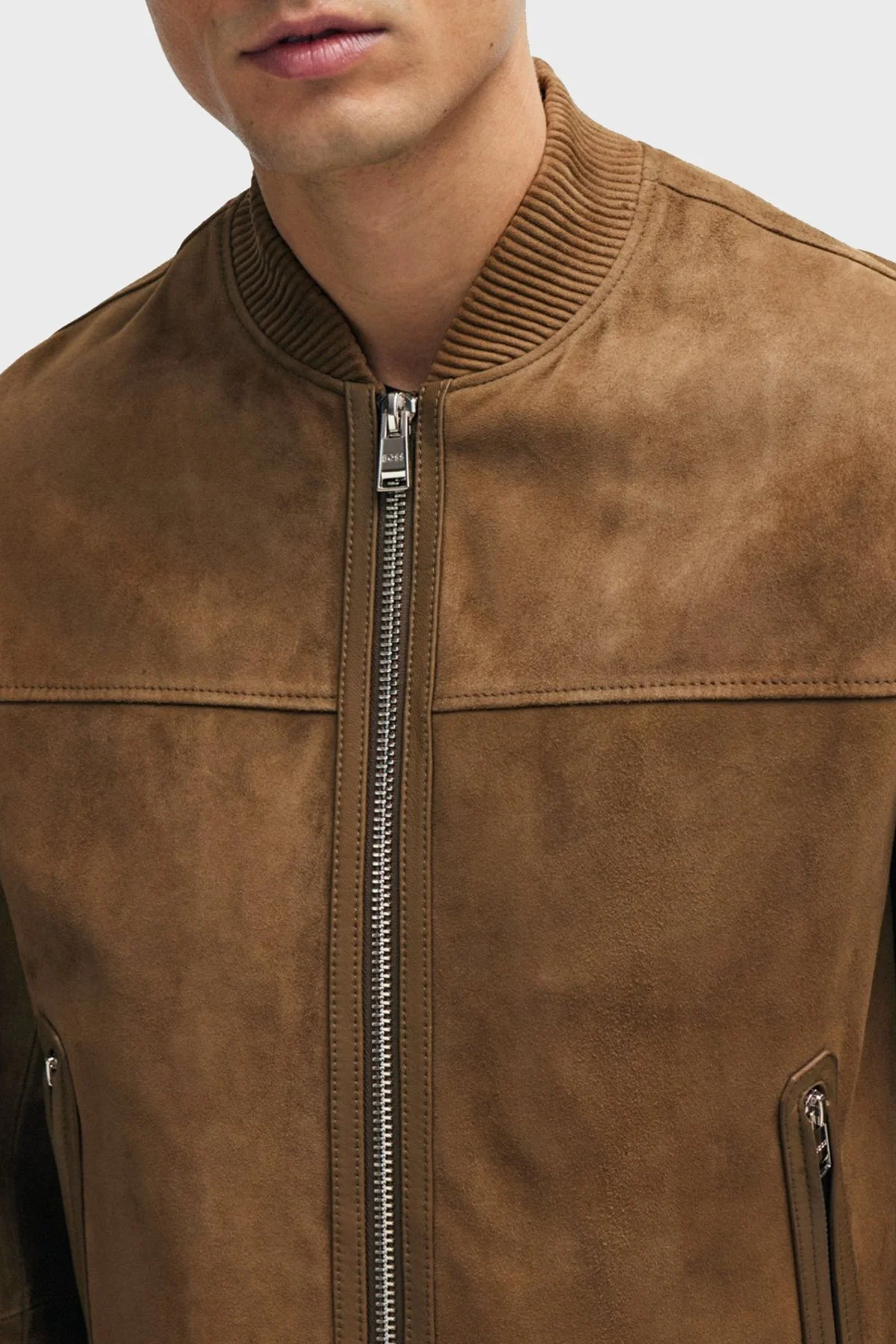 Boss Fitilli Manşetli Regular Fit Süet Erkek Ceket 50505647 249 KAHVE - 5