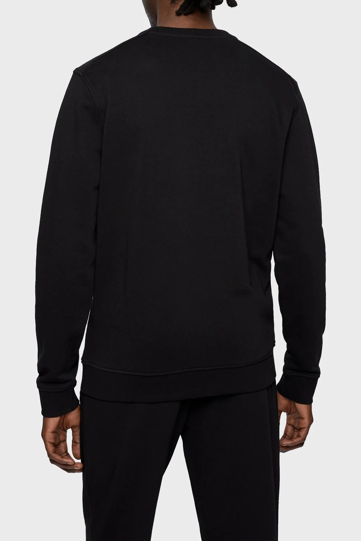Boss Fransız Havlu Pamuklu Relaxed Fit Bisiklet Yaka Erkek Sweat S 50472235 001 SİYAH - 3