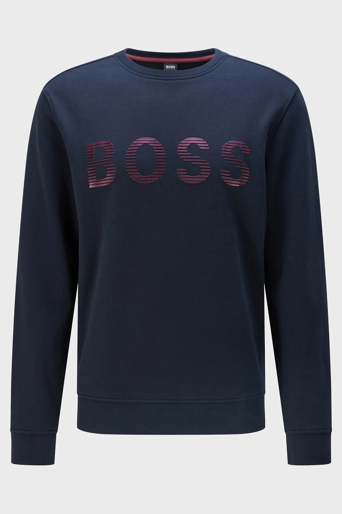 Boss Fransız Havlu Pamuklu Relaxed Fit Bisiklet Yaka Erkek Sweat S 50472235 404 LACİVERT - 5