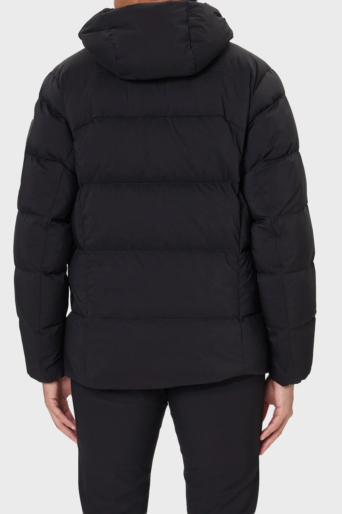 Boss Green Su İtici Kapitoneli Regular Fit Kapüşonlu Yaka Astarlı Erkek Parka 50543963 001 SİYAH - 3