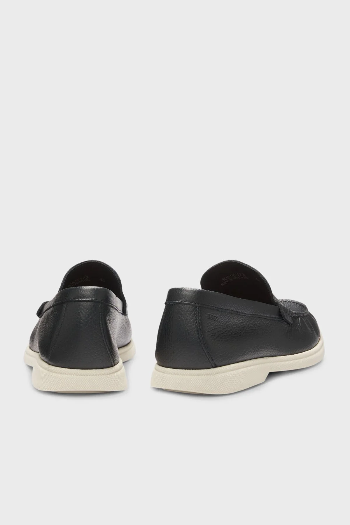 Boss Hakiki Deri Bağcıklı Loafer Erkek Ayakkabı 50536173 002 SİYAH - 4