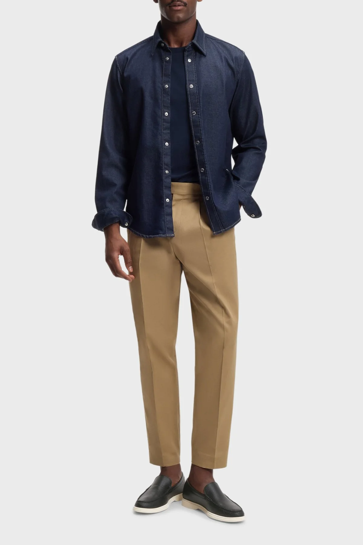 Boss Hakiki Deri Bağcıklı Loafer Erkek Ayakkabı 50536173 002 SİYAH - 2