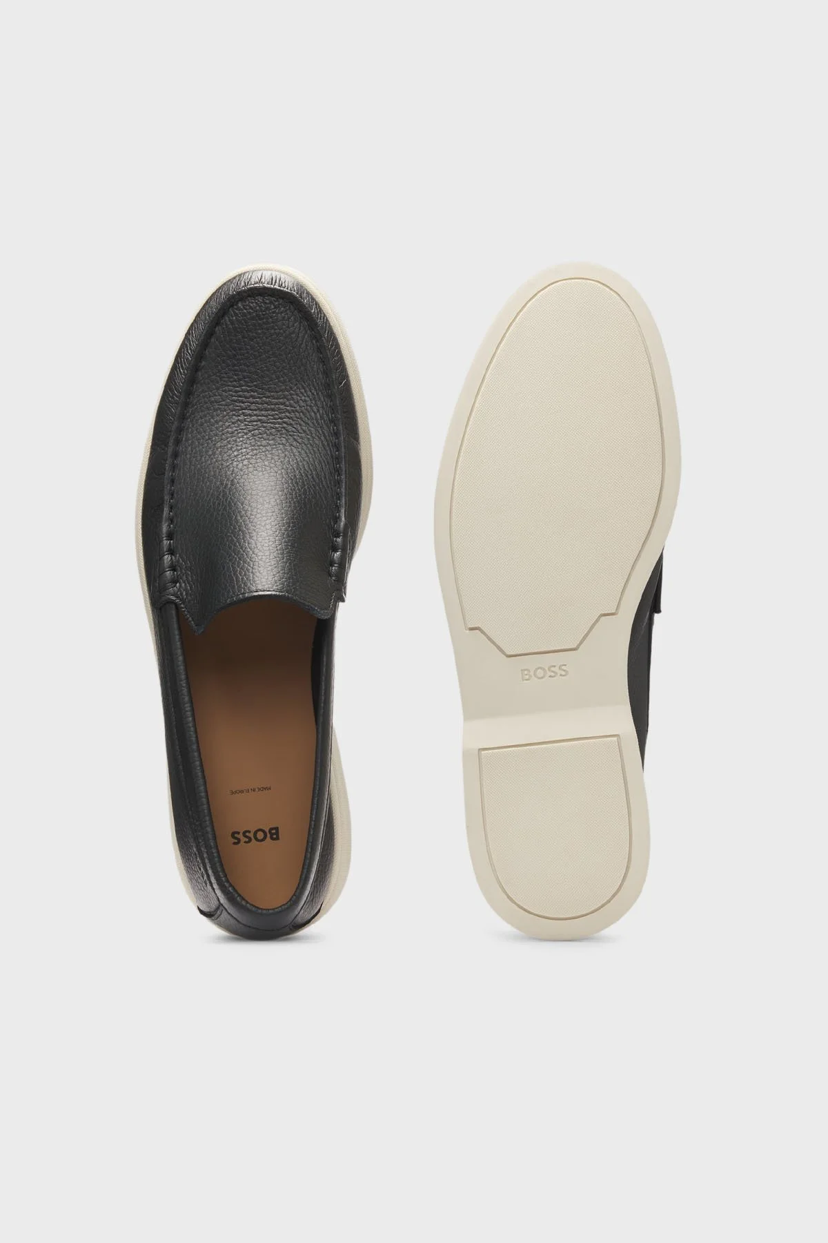 Boss Hakiki Deri Bağcıklı Loafer Erkek Ayakkabı 50536173 002 SİYAH - 5