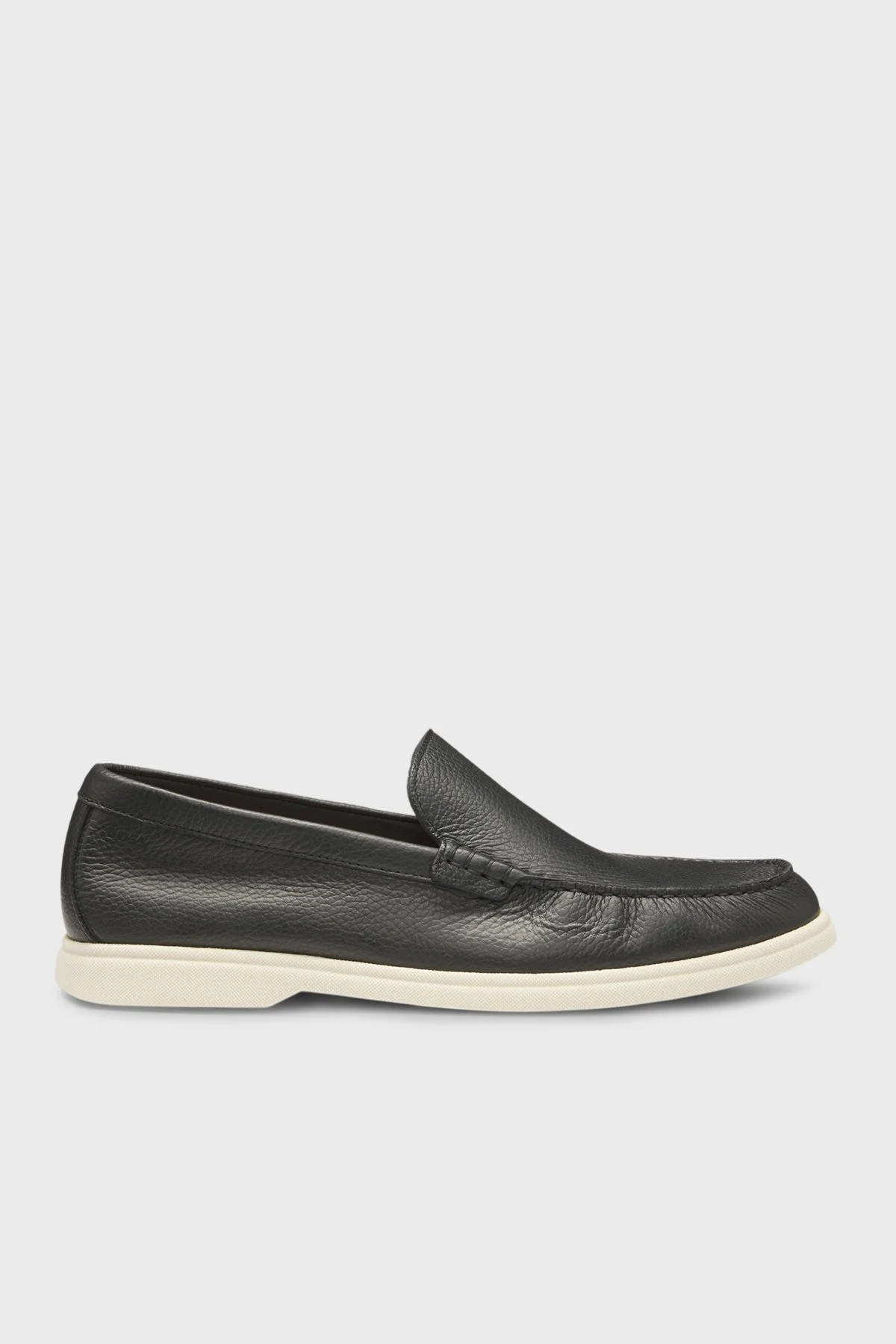 Boss Hakiki Deri Bağcıklı Loafer Erkek Ayakkabı 50536173 002 SİYAH - 1